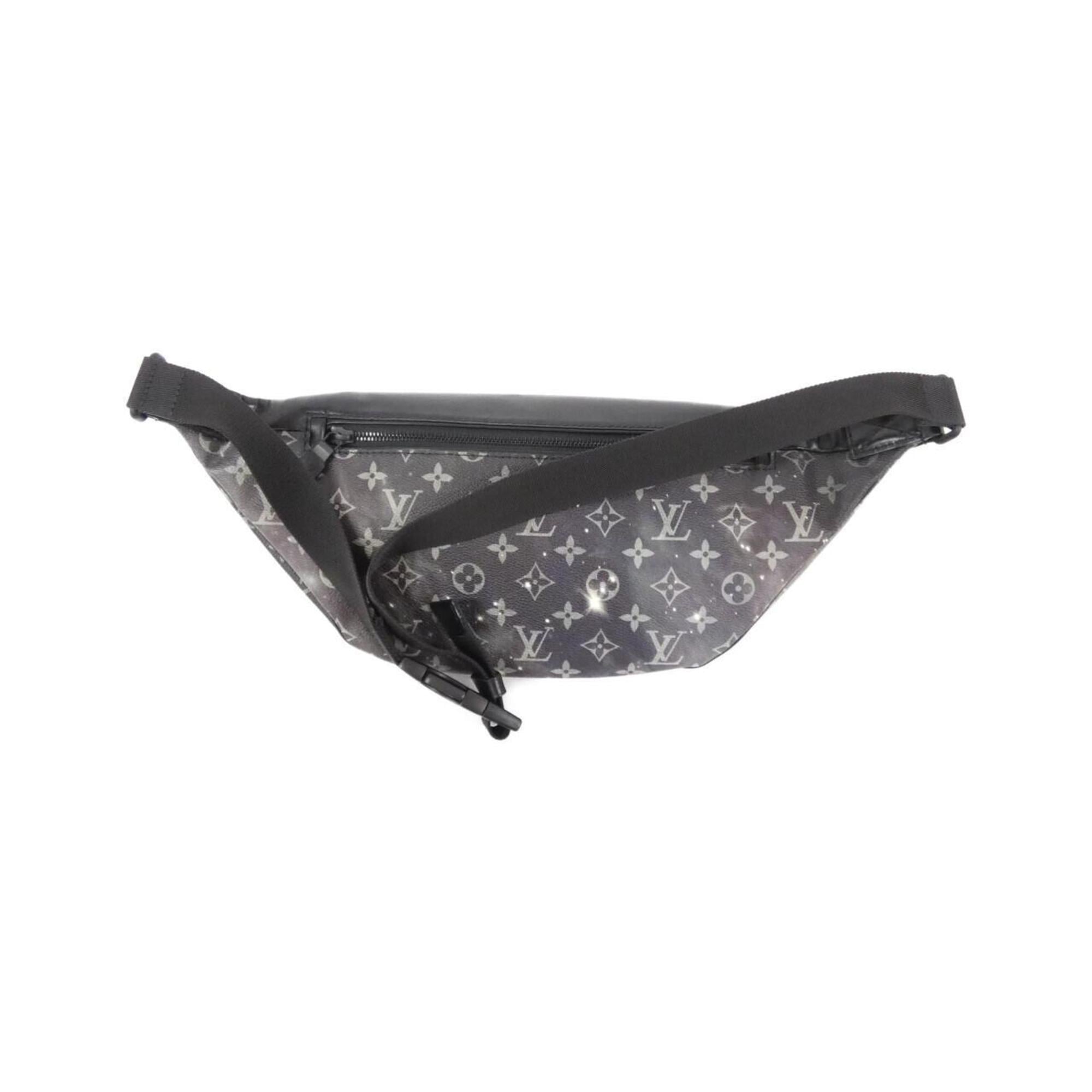 Louis Vuitton Black Silver Coated Canvas Shoulder Bag
