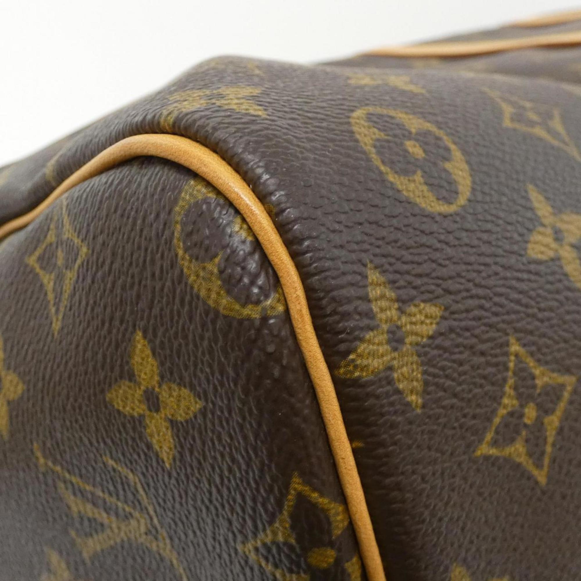 Louis Vuitton Monogram Brown Coated Canvas Boston Bag