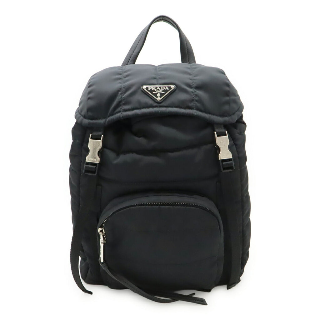Prada Nero Nylon Leather Backpack