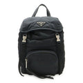 Prada Nero Nylon Leather Backpack