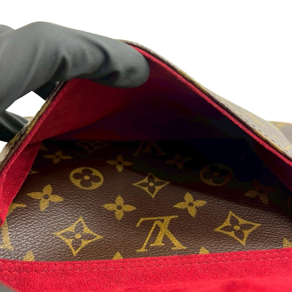 Louis Vuitton Brown Leather Pvc Boston Bag Handbag