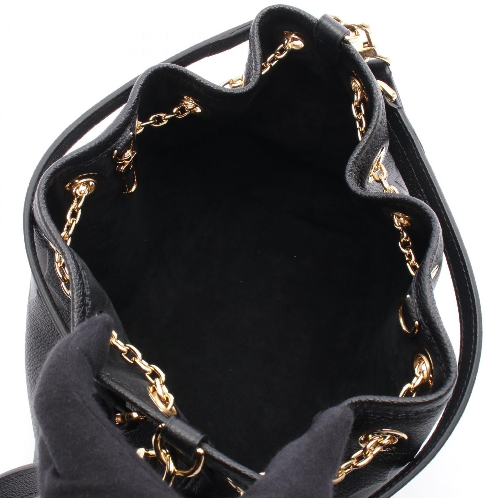 Louis Vuitton Black Noir Monogram Empreinte Handbag