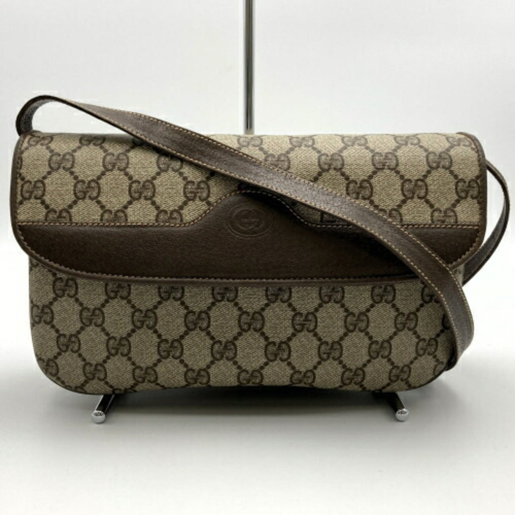Gucci Brown Gg Supreme Shoulder Bag (Pre-Owned)