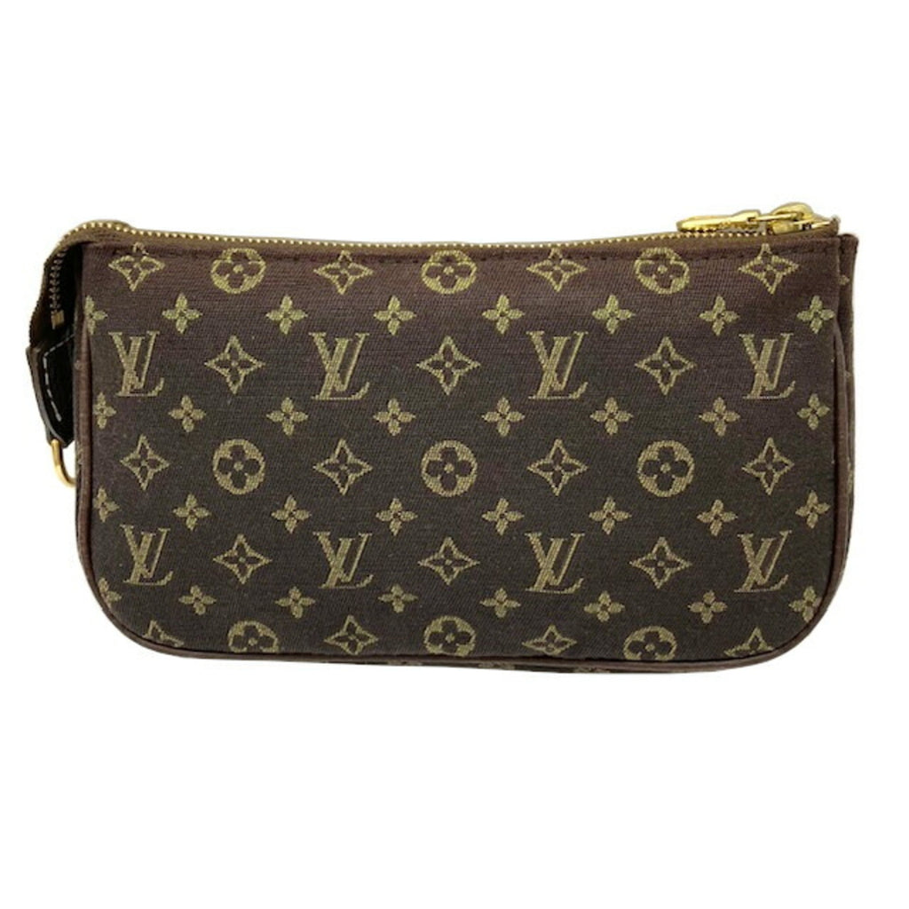 Louis Vuitton Brown Ebene Monogram Mini Lin Pouch
