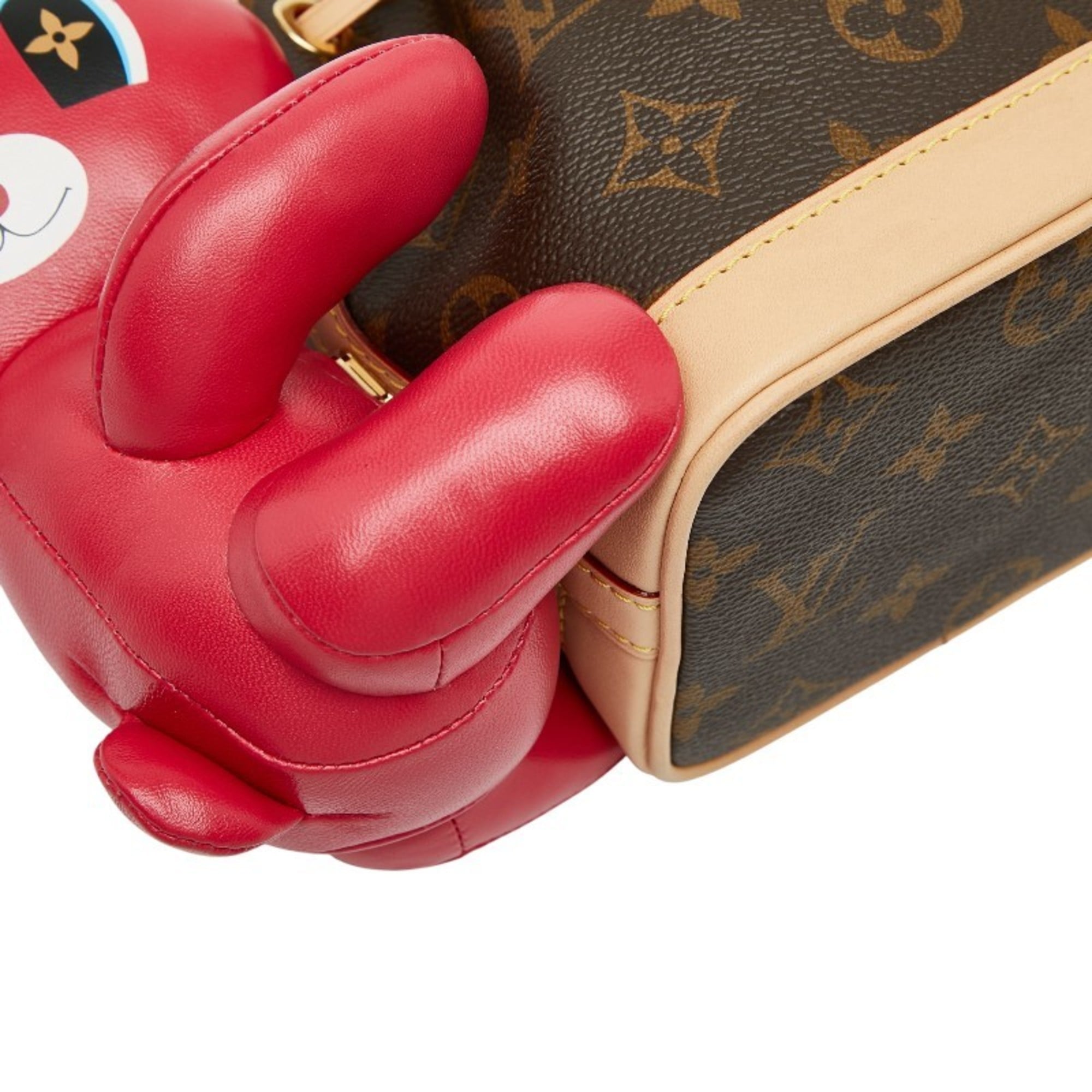 Louis Vuitton Brown Pink Pvc Leather Handbag Shoulder Bag