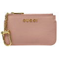 Gucci Pink Leather Coin Purse/Coin Case (Pre-Owned)