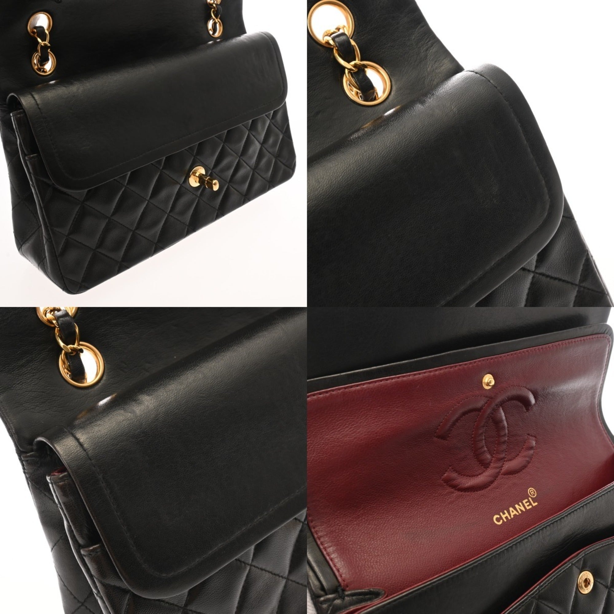 Chanel Black Leather Shoulder Bag