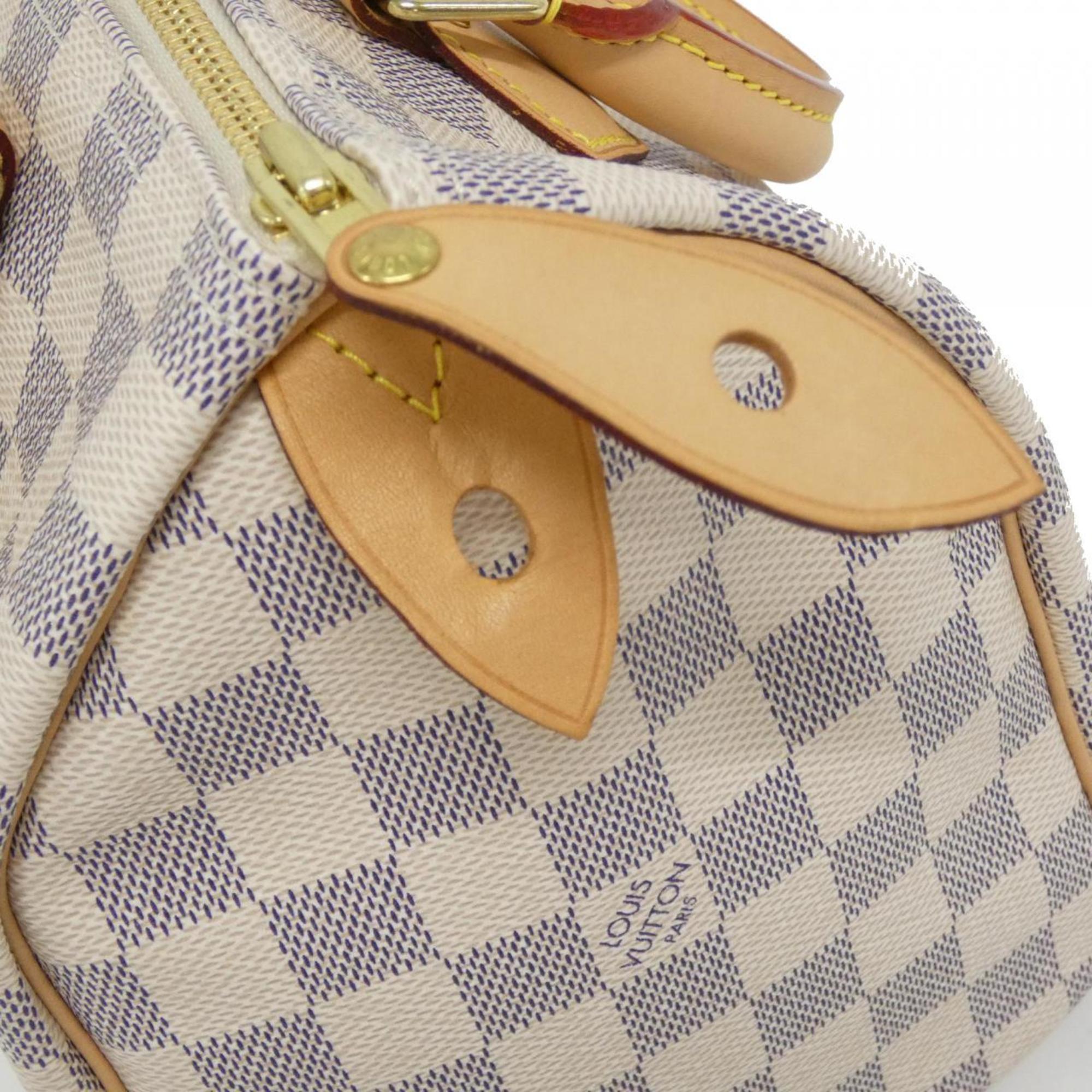 Louis Vuitton Azur Coated Canvas Boston Bag