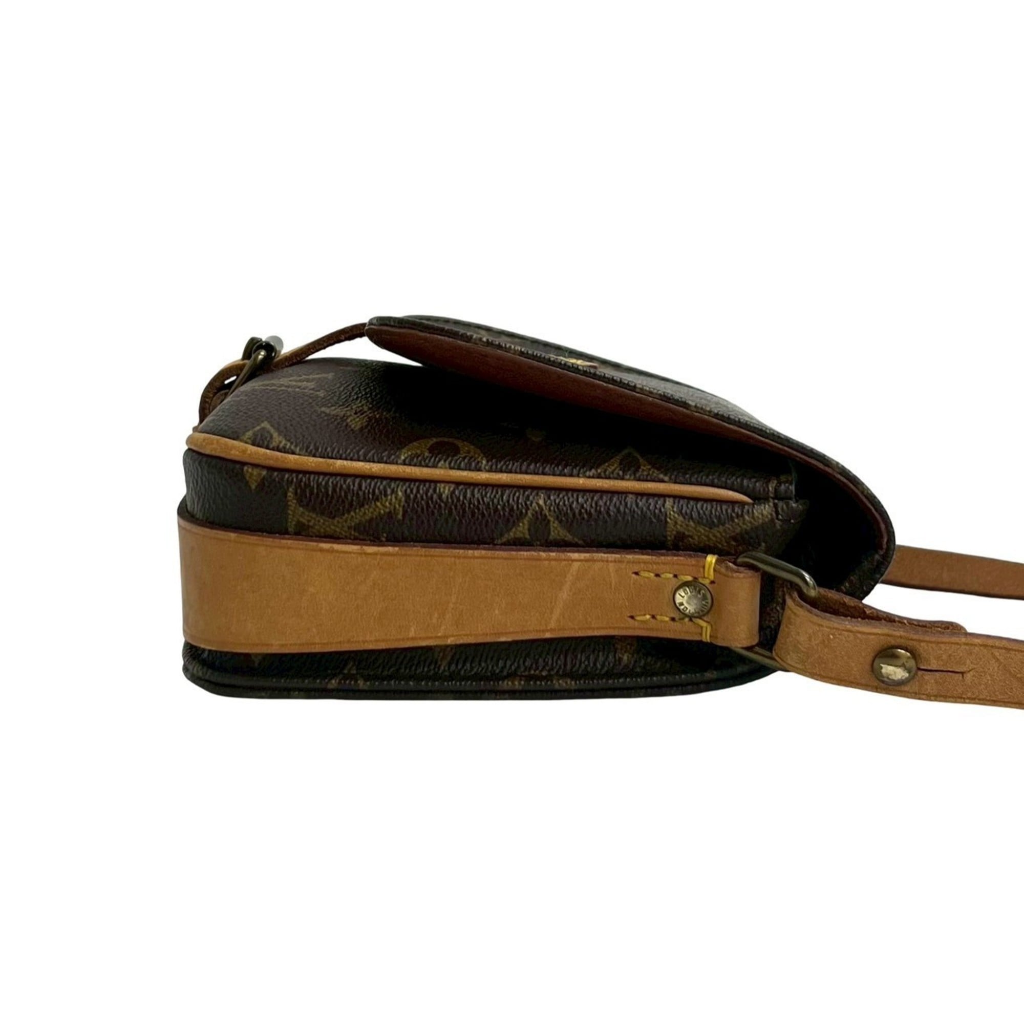 Louis Vuitton Brown Leather Pvc Pochette Shoulder Bag