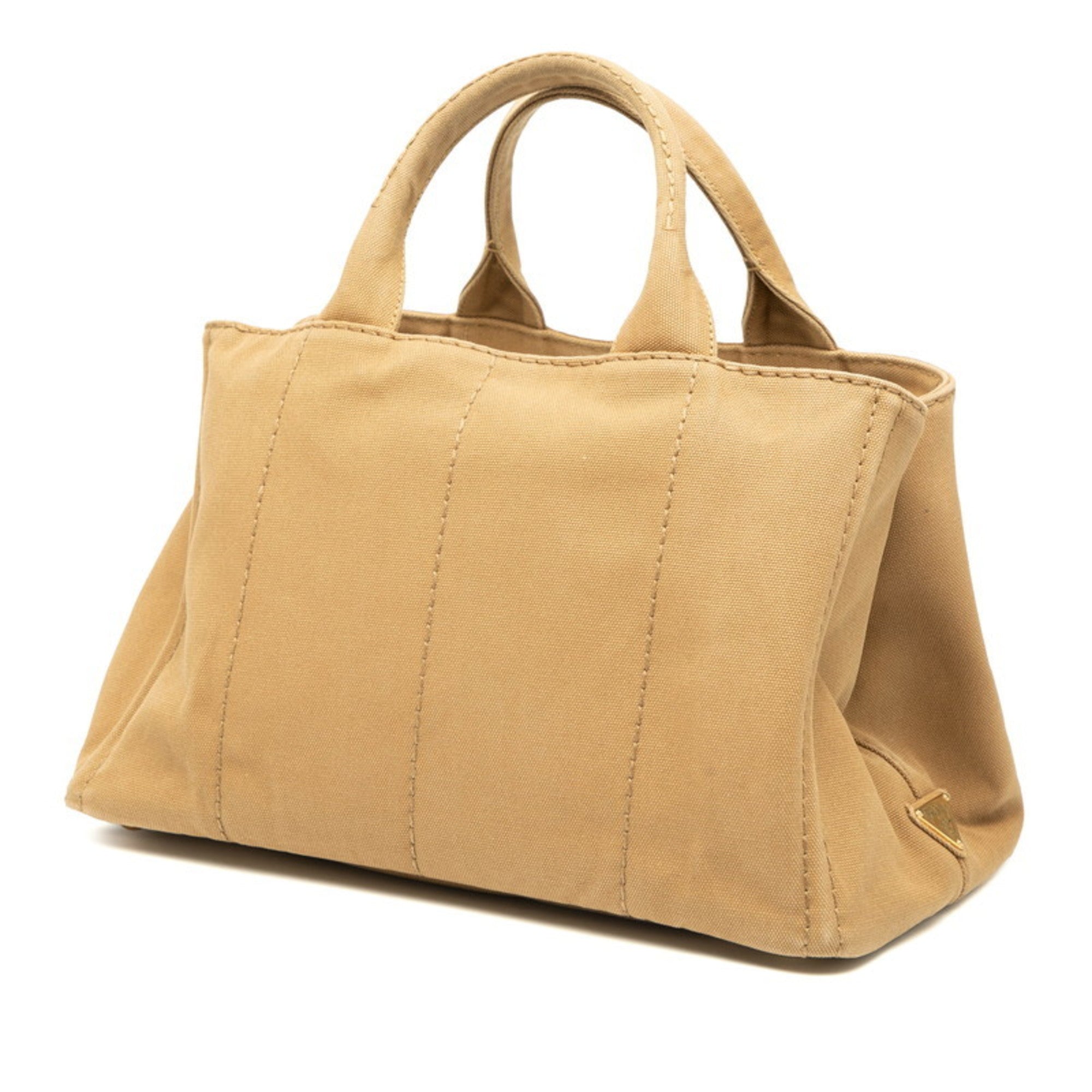 Prada Brown Canvas Shoulder Bag Tote Bag