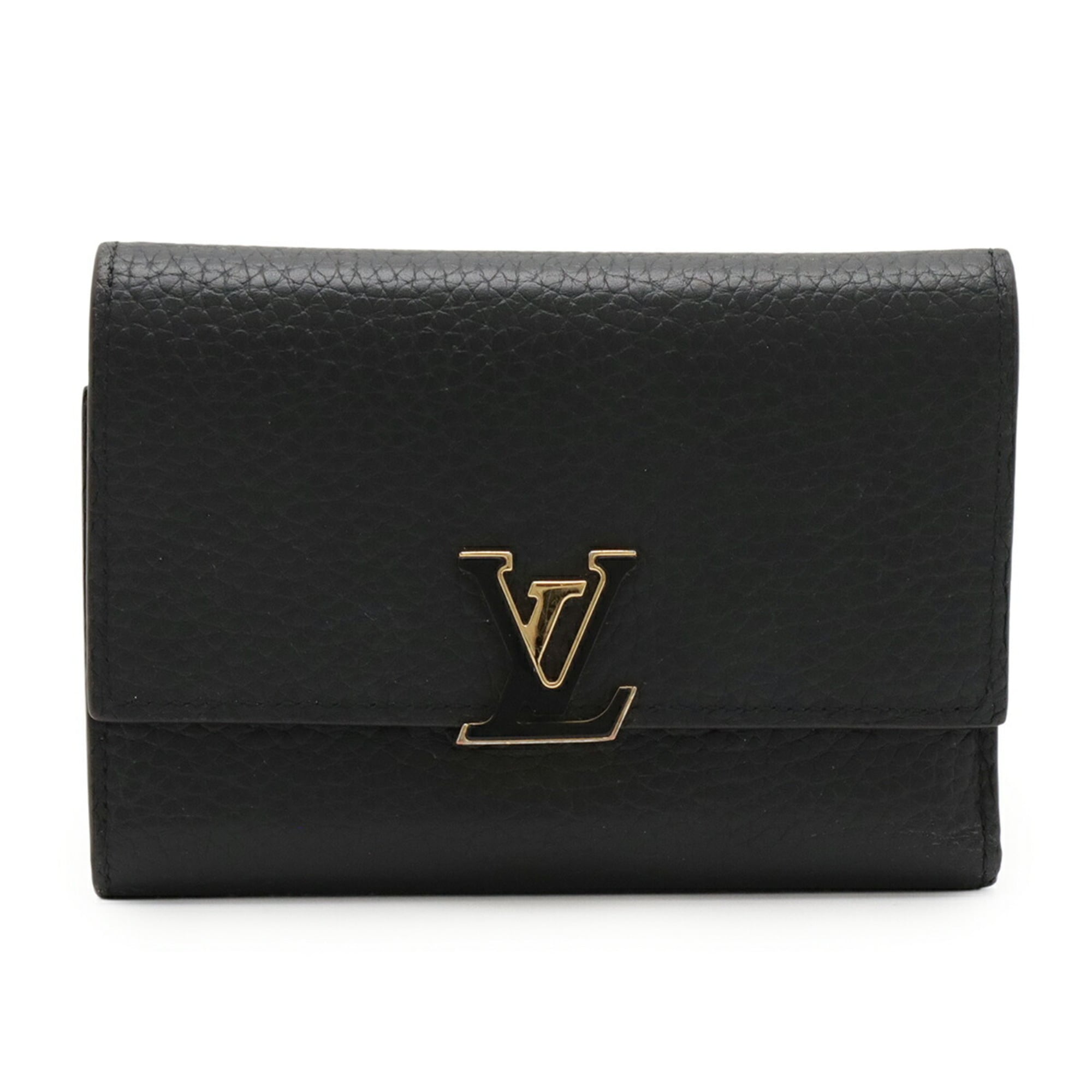 Louis Vuitton Hot Pink Noir Leather Wallet (Tri-Fold)