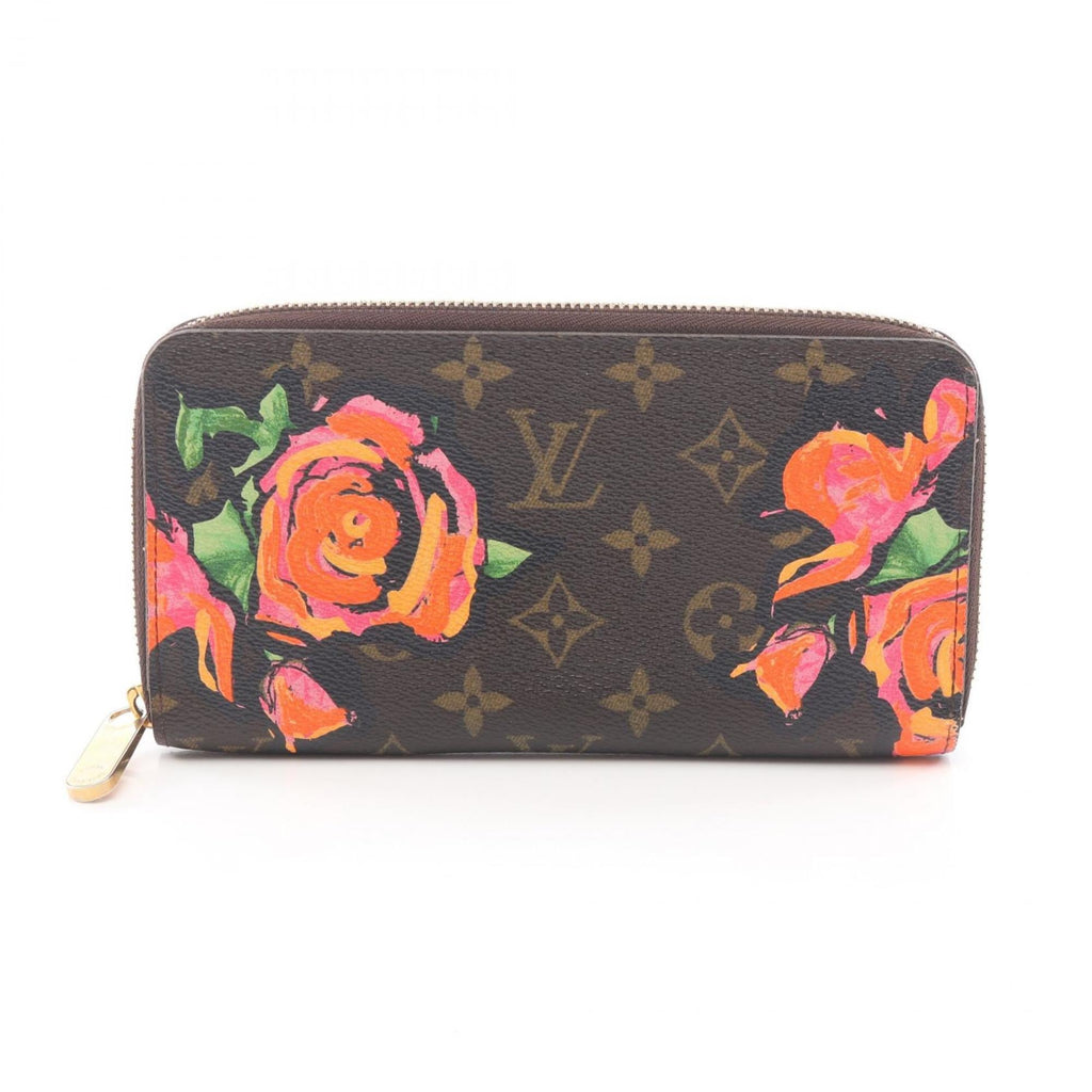 Louis Vuitton Brown Monogram Multi-Color Rose Monogram Rose Long Wallet