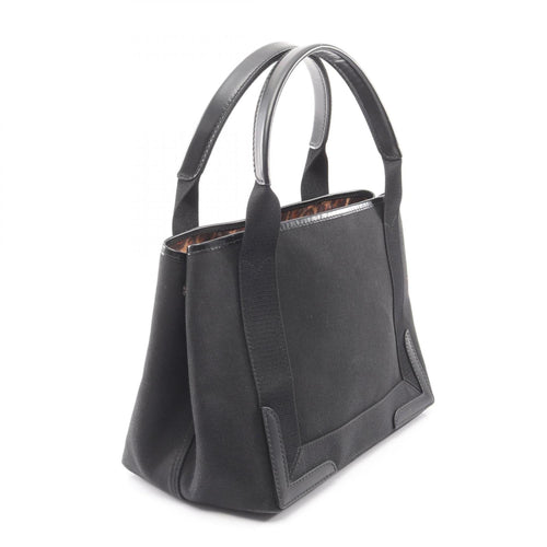 Balenciaga Black Canvas Leather Handbag Tote
