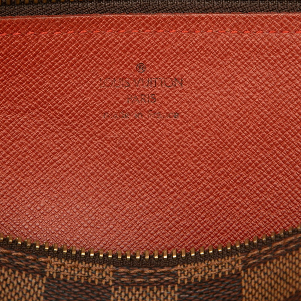 Louis Vuitton Brown Pvc Leather Handbag