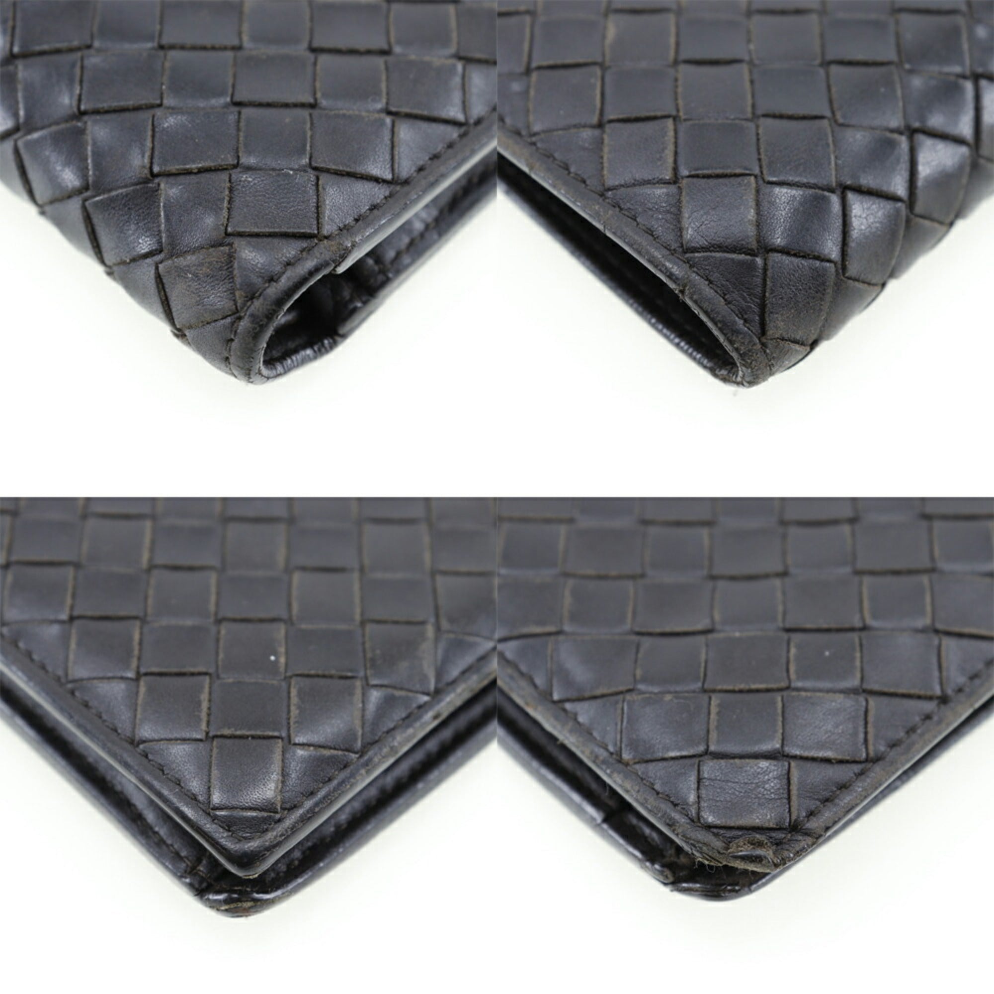 Bottega Veneta Intrecciato Dark Brown Leather Wallet (Bi-Fold)