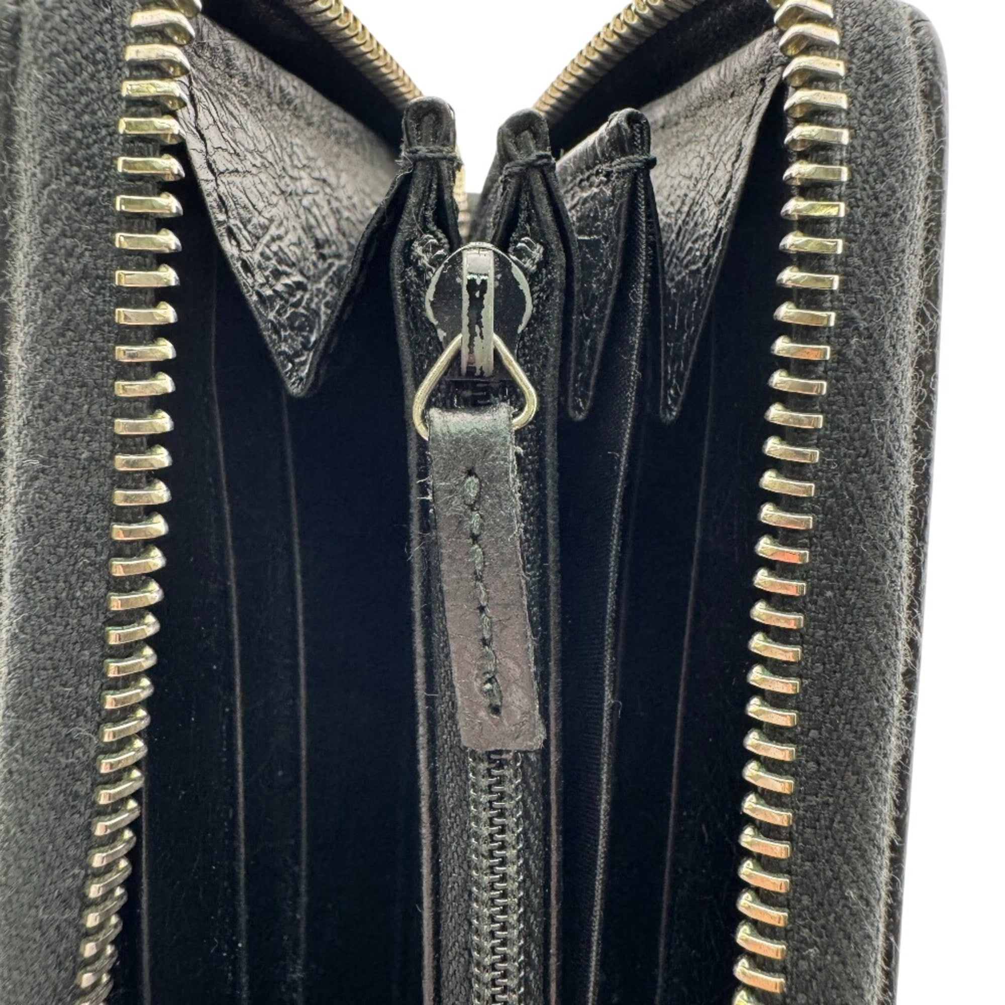 Gucci Black Leather Long Wallet (Bi-Fold) (Pre-Owned)