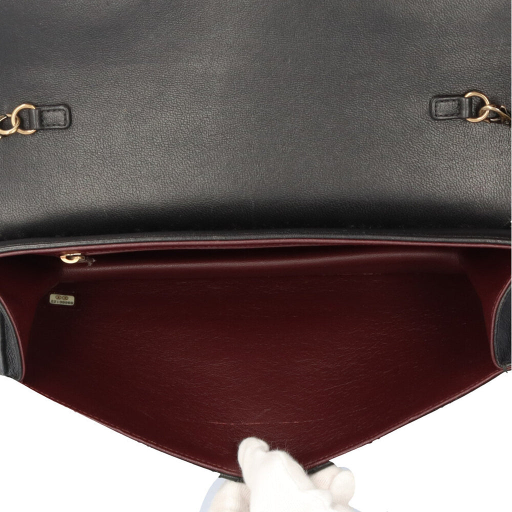 Chanel Black Leather Shoulder Bag