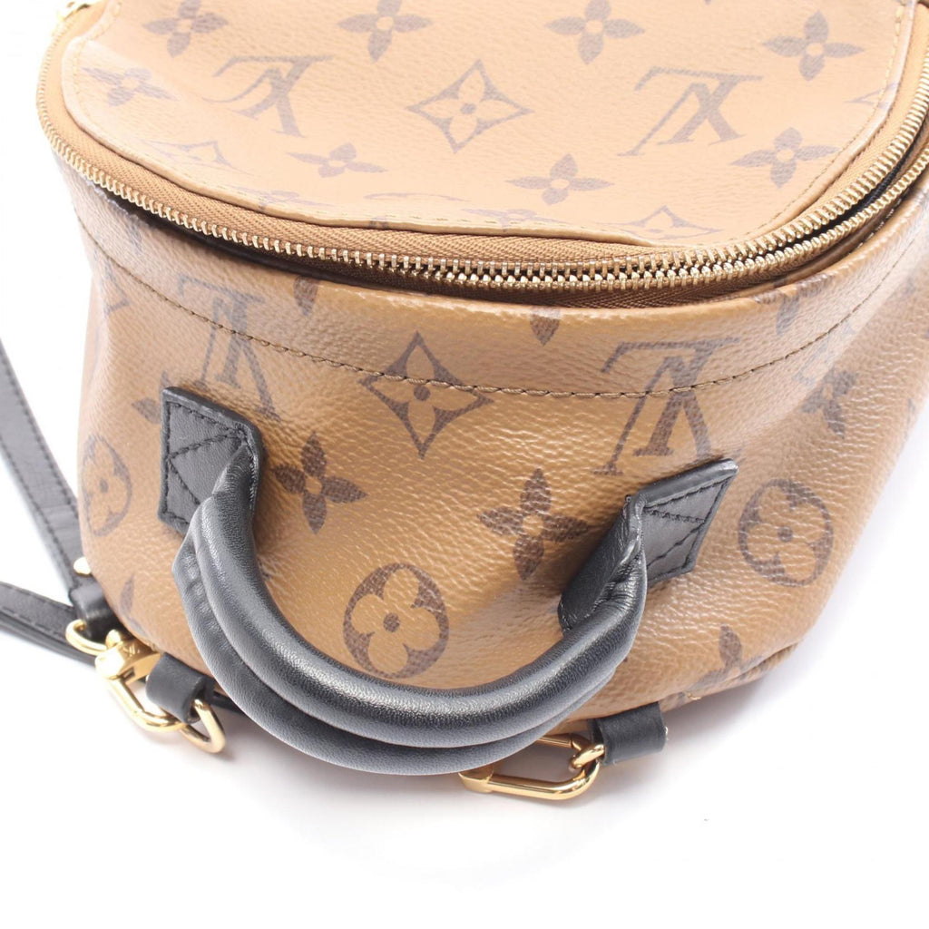Louis Vuitton Brown Coated Canvas Leather Backpack