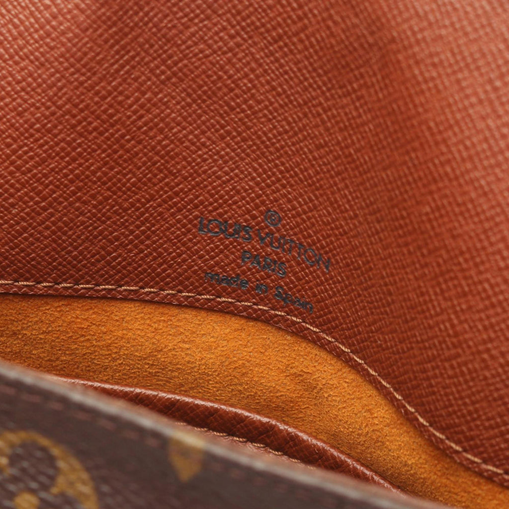 Louis Vuitton Brown Coated Canvas Leather Shoulder Bag