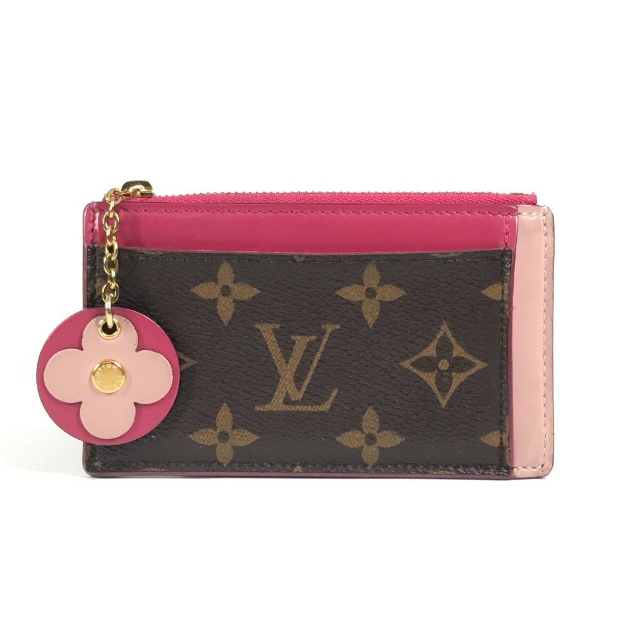 Louis Vuitton Brown Monogram Pink Monogram Coin Purse/Coin Case