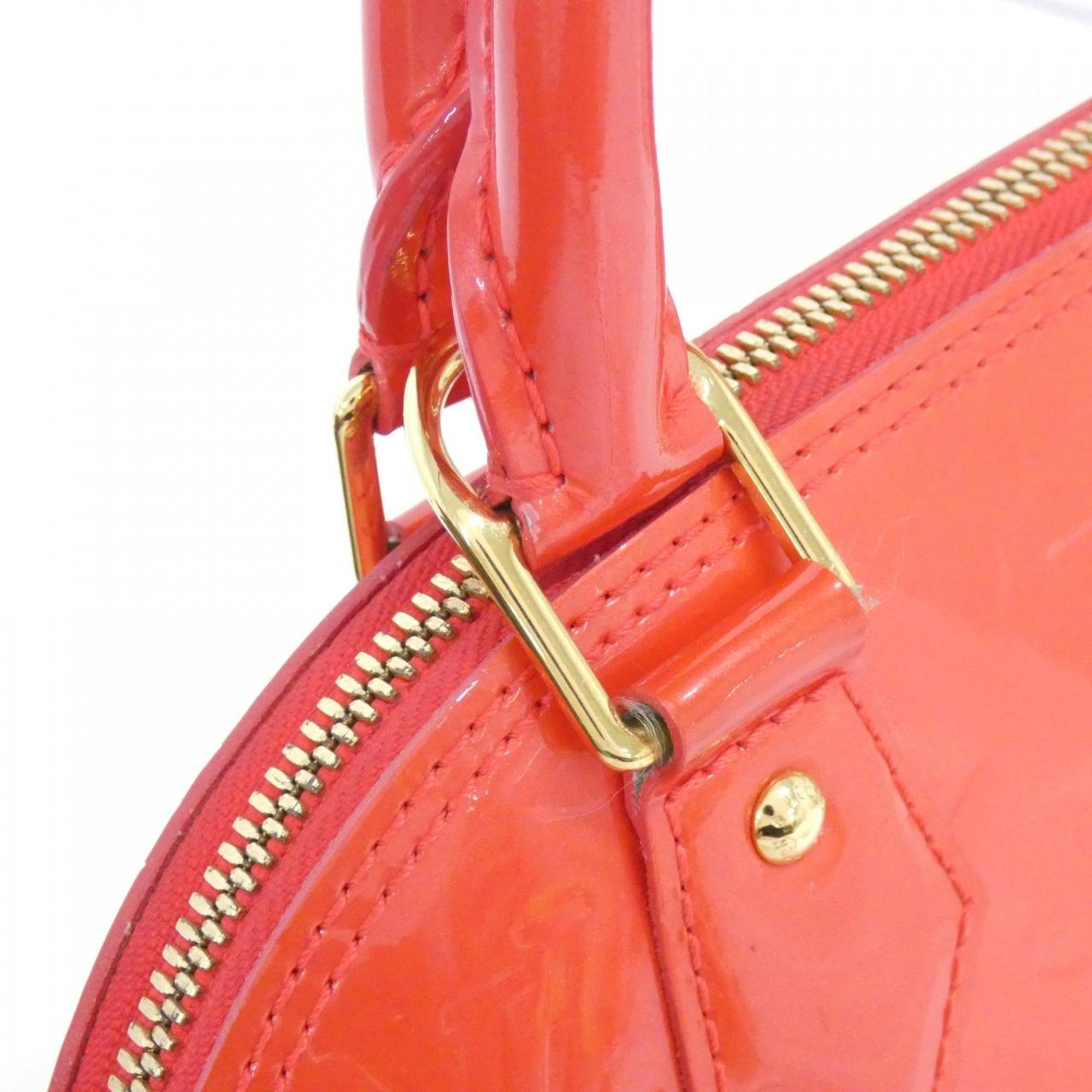 Louis Vuitton Vernis Rouge Grenadine Leather Handbag