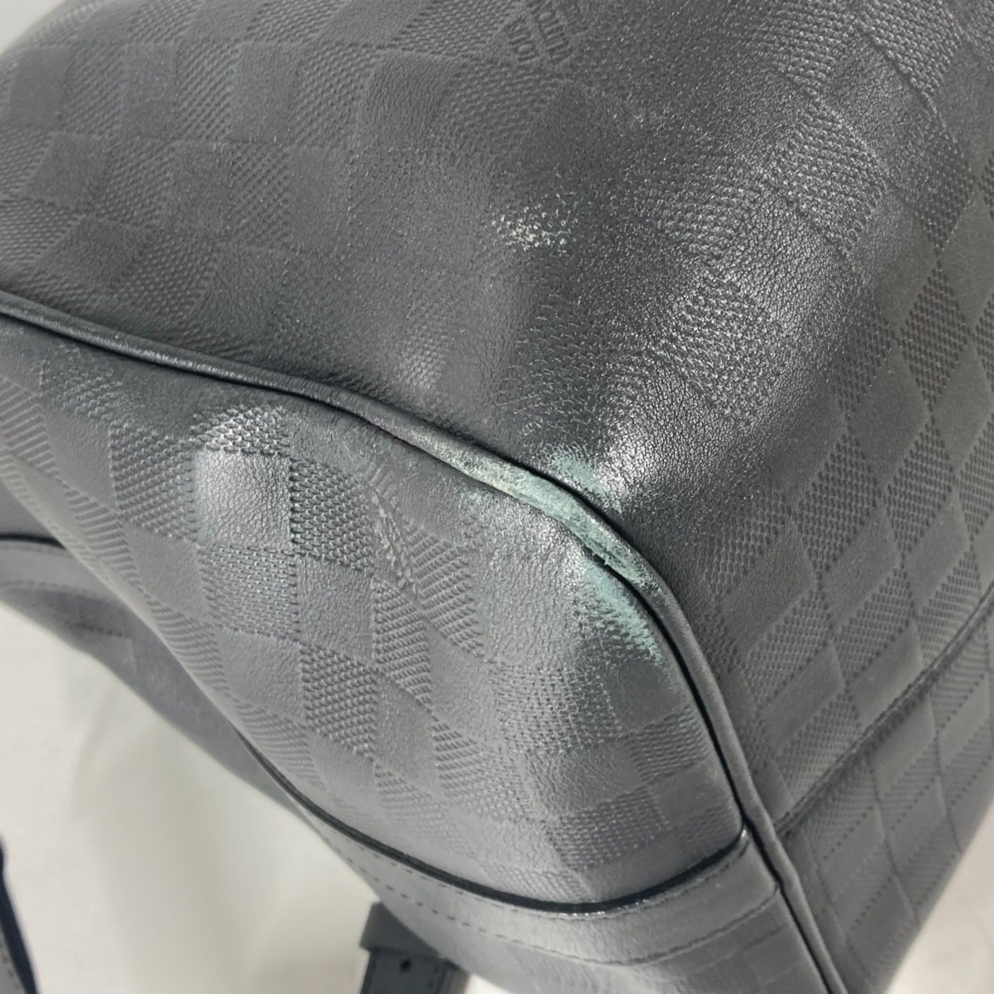 Louis Vuitton Black Onyx Damier Infini Boston Bag Shoulder Bag