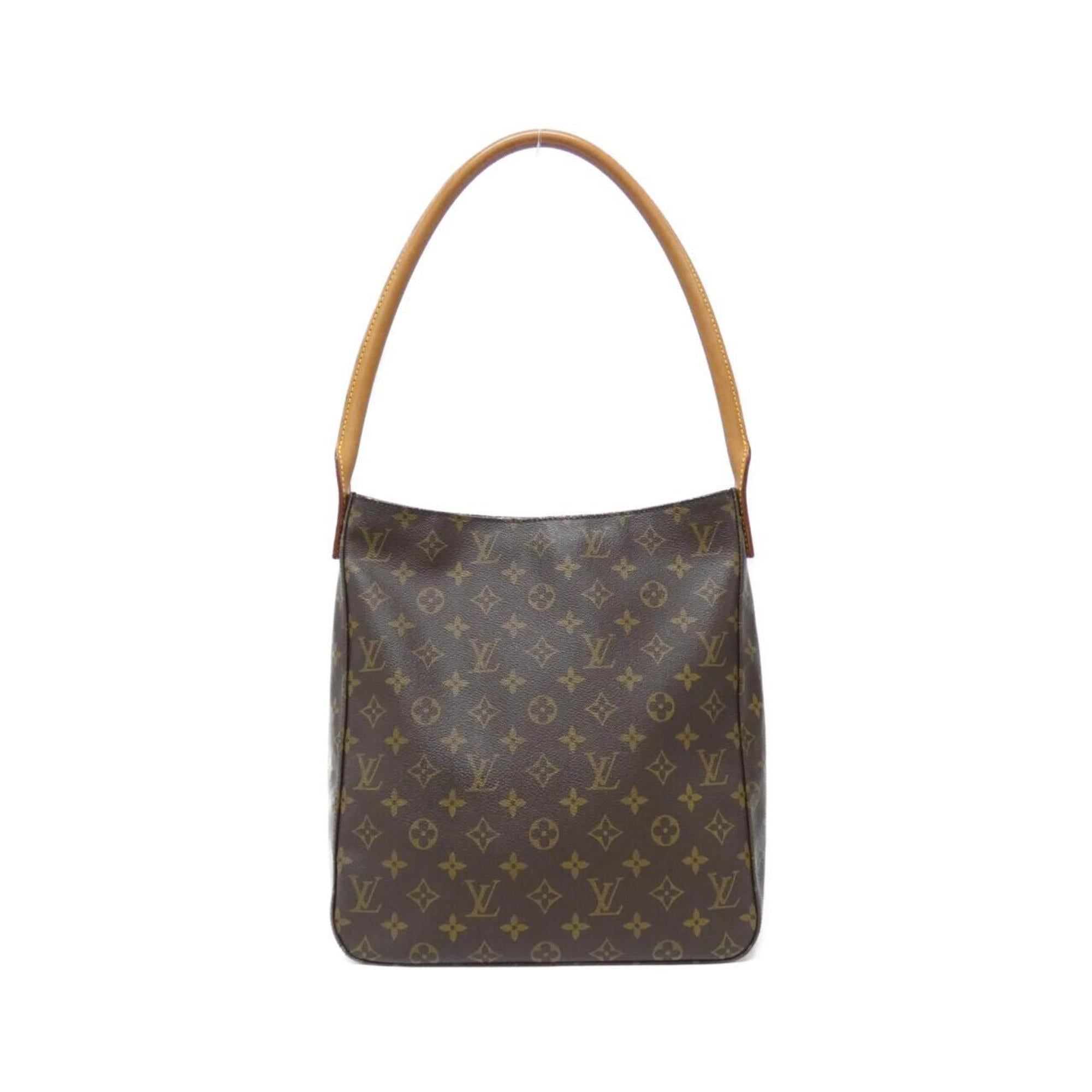 Louis Vuitton Brown Coated Canvas Shoulder Bag