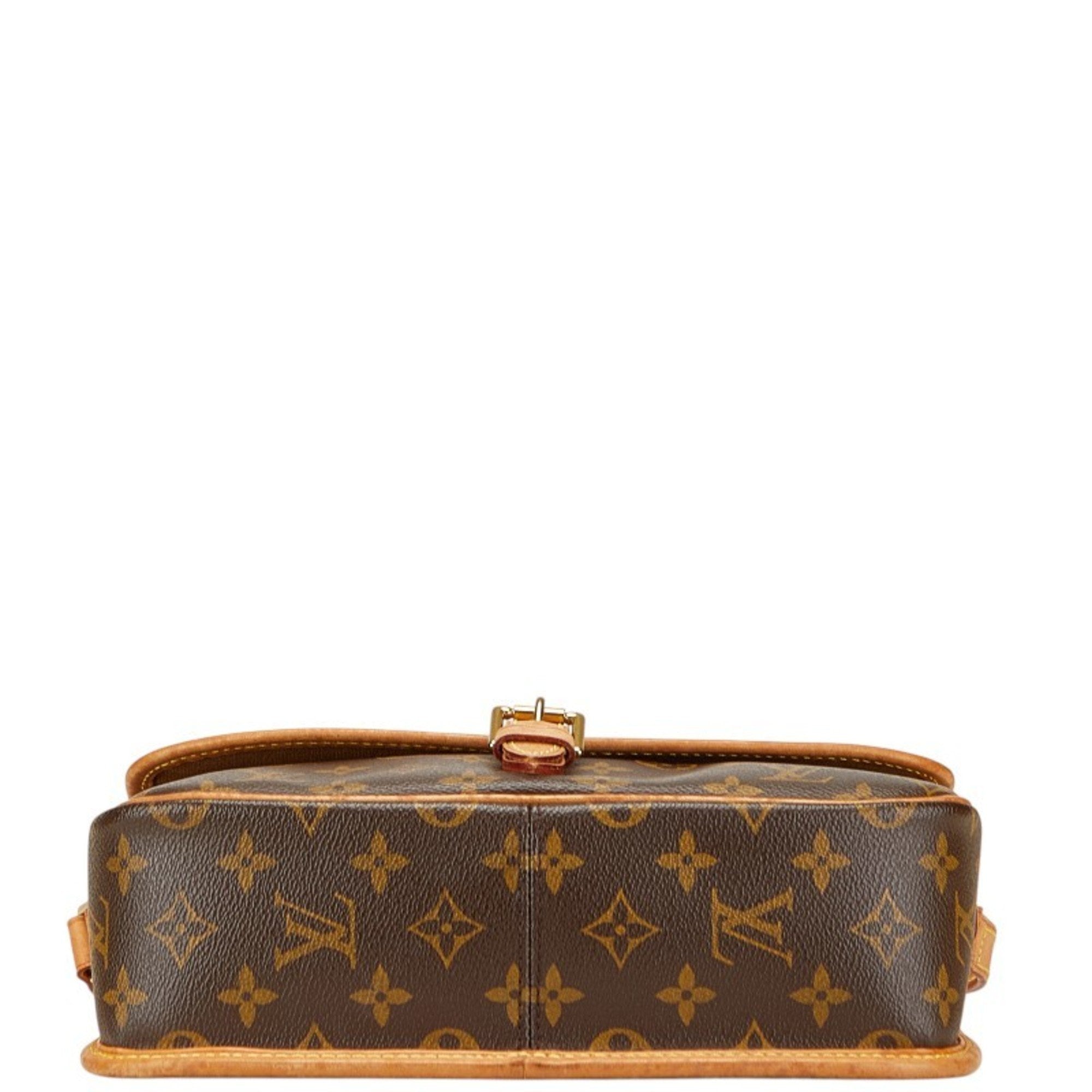 Louis Vuitton Monogram Brown Pvc Leather Shoulder Bag