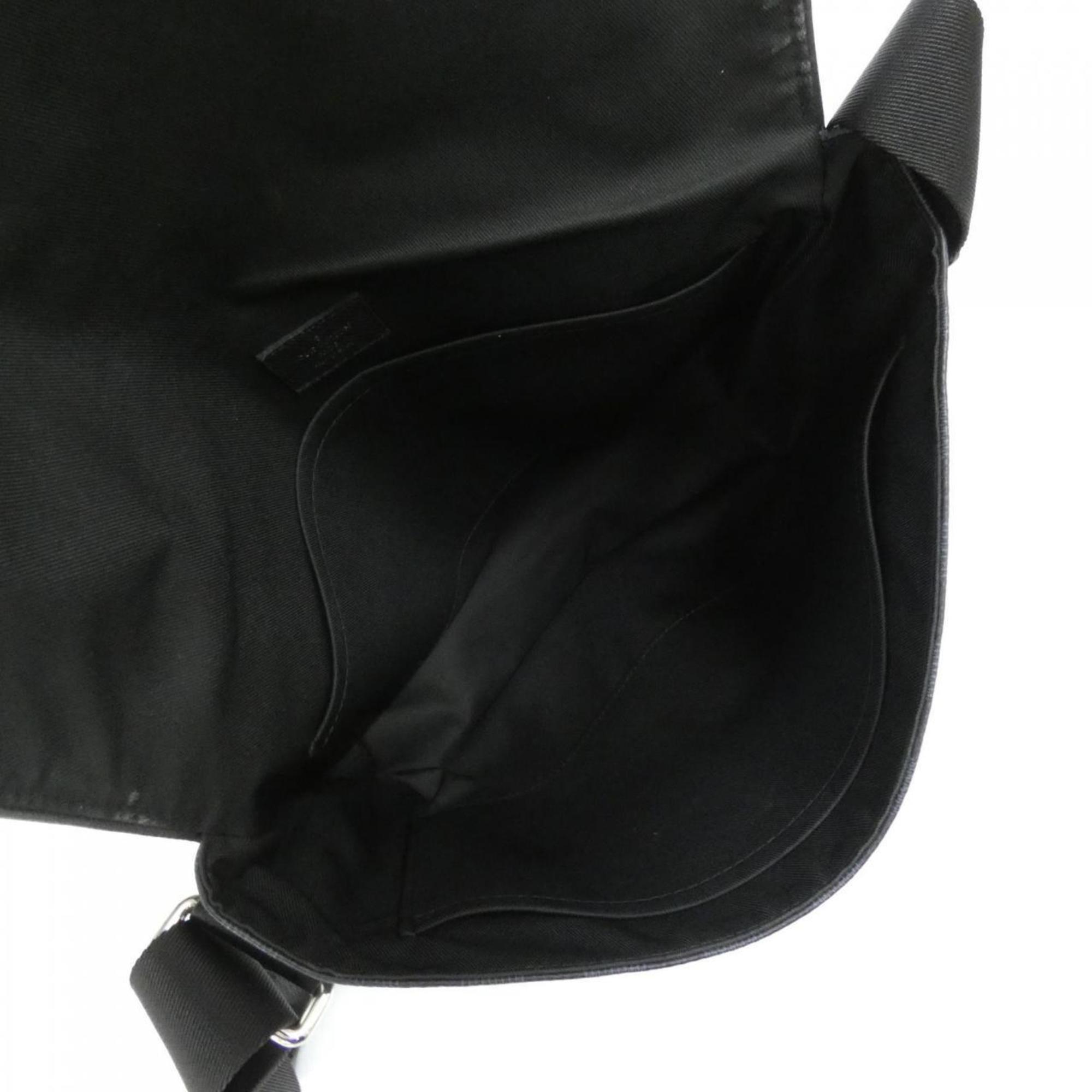 Louis Vuitton Black Cobalt Coated Canvas Shoulder Bag