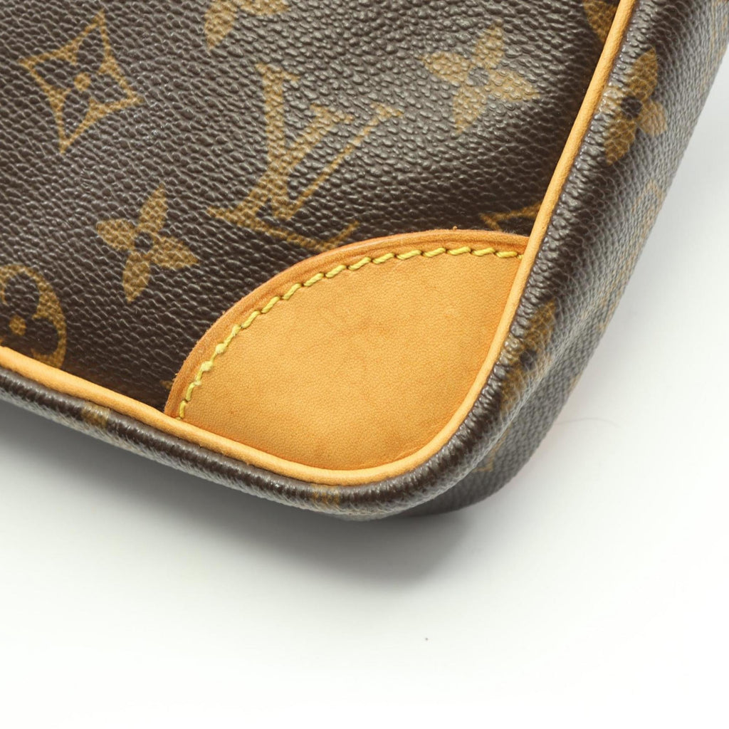 Louis Vuitton Brown Monogram Coated Canvas Leather Shoulder Bag