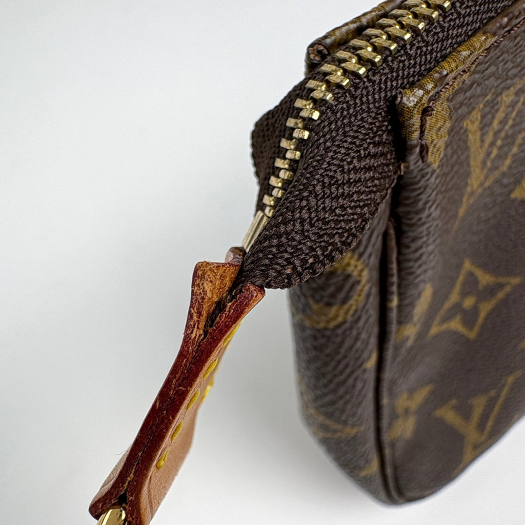 Louis Vuitton Brown Monogram Pochette Pouch