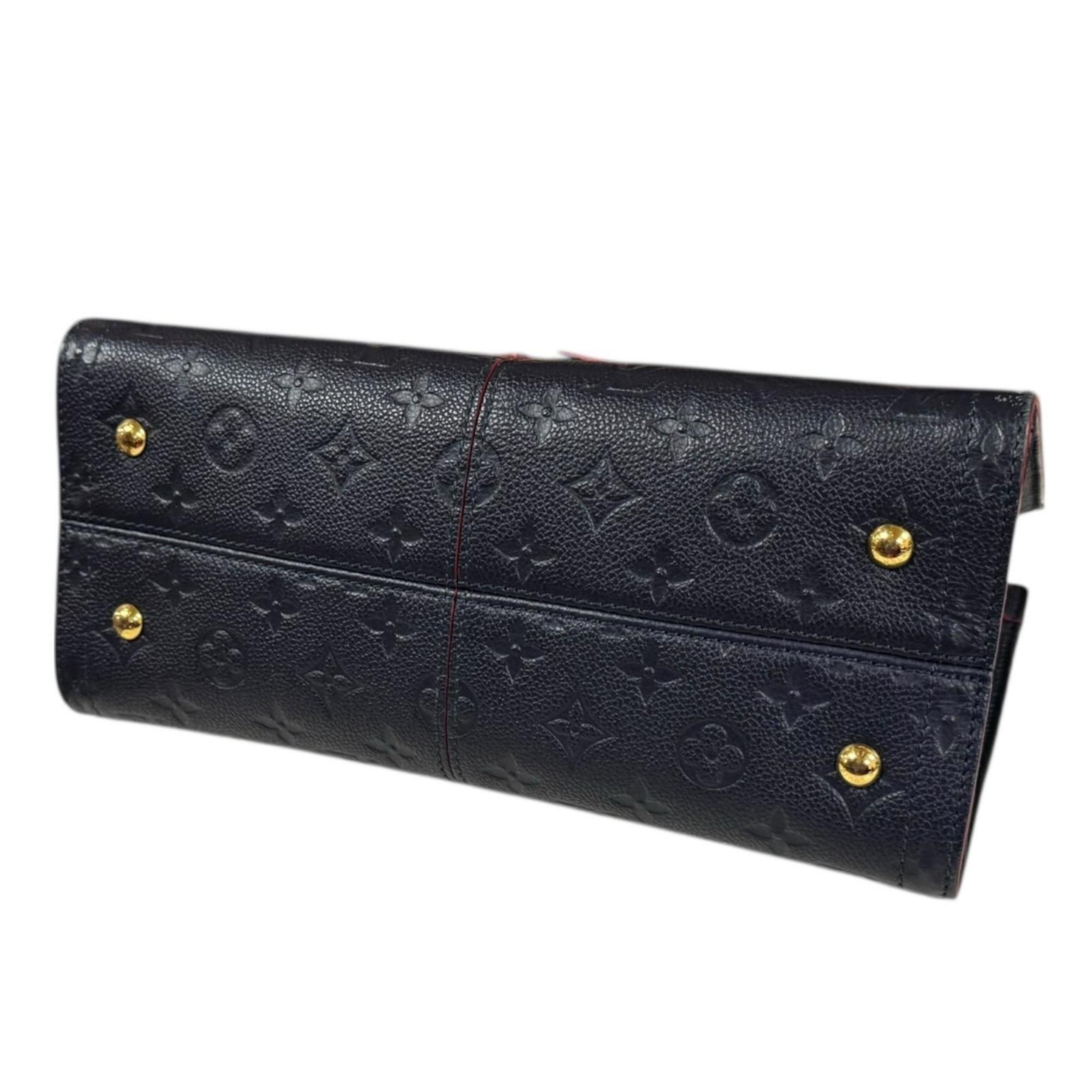 Louis Vuitton Marine Rouge Navy Monogram Empreinte Shoulder Bag