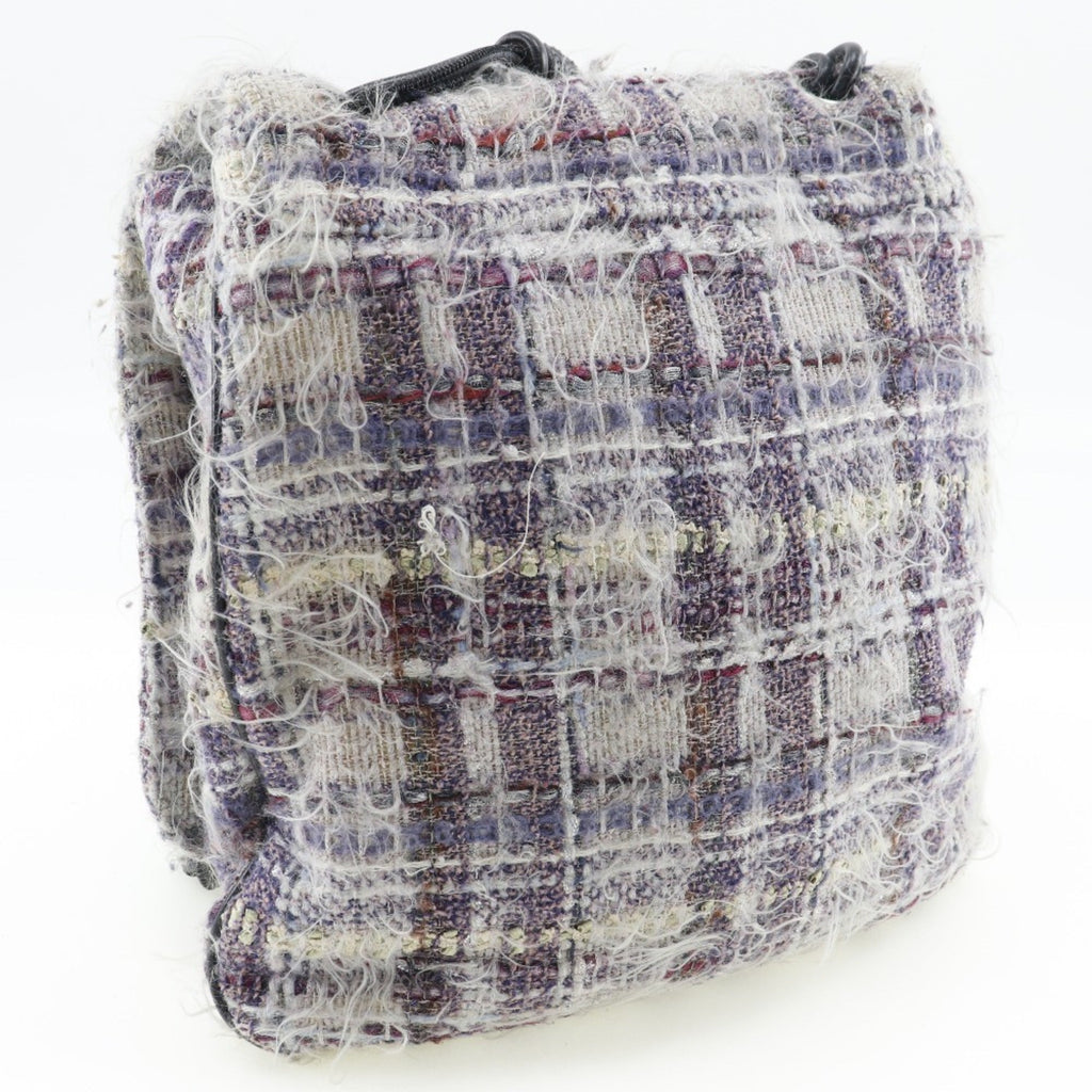 Chanel Purple Tweed Shoulder Bag