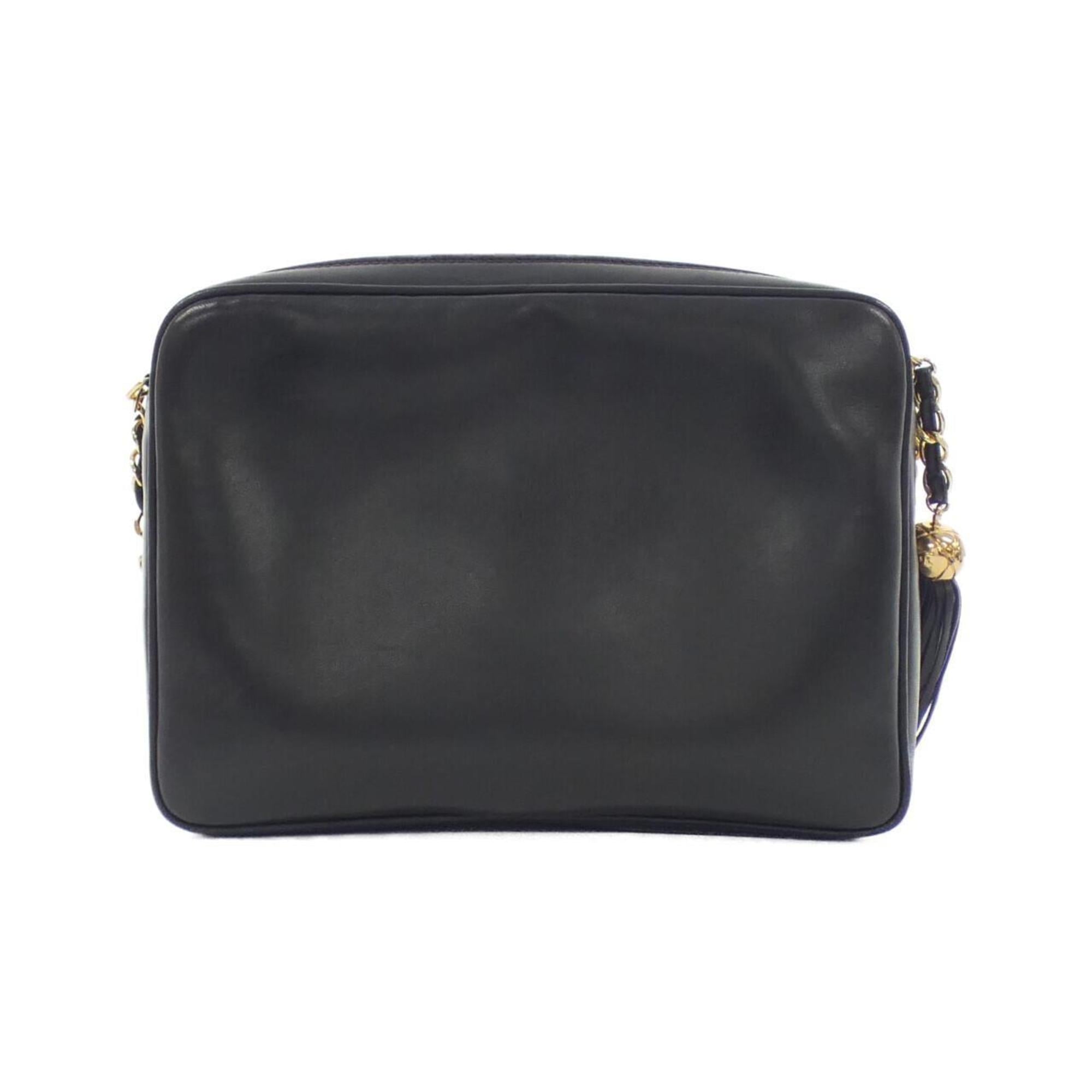 Chanel Black Leather Shoulder Bag