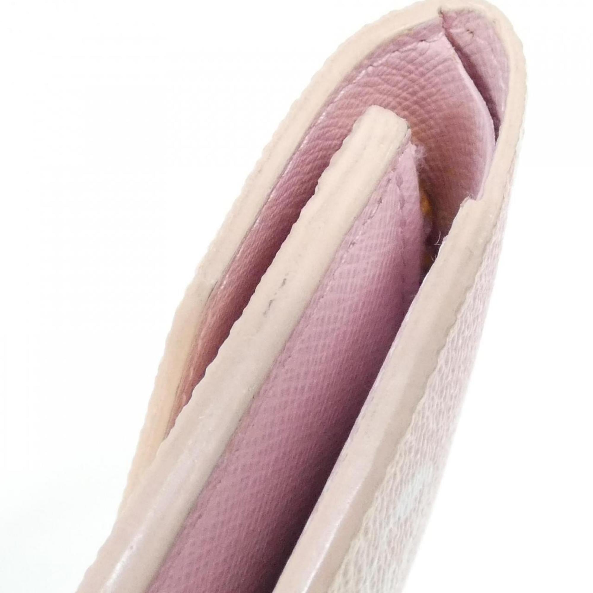 Louis Vuitton Rose Coated Canvas Wallet (Tri-Fold)