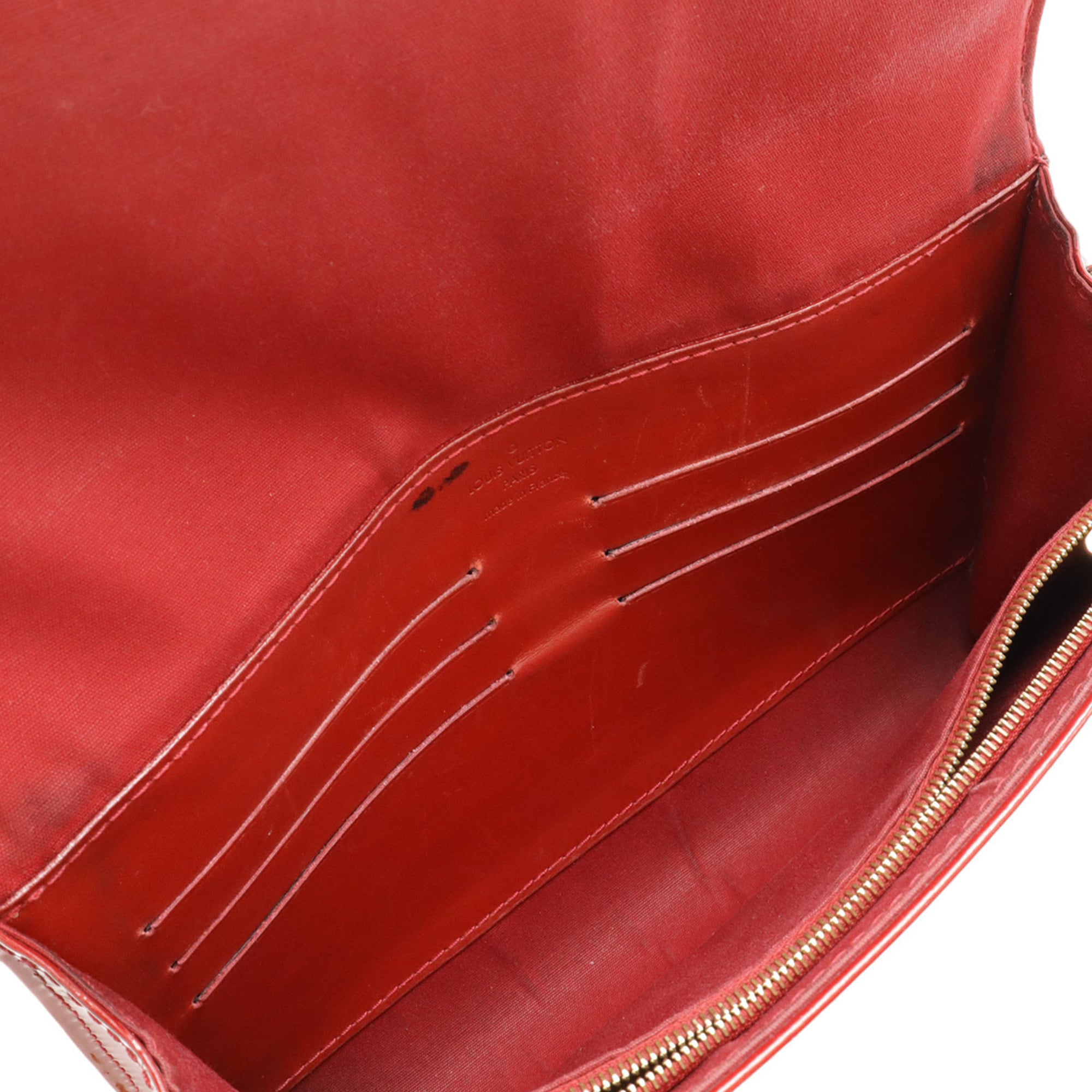 Louis Vuitton Red Color Clutch Bag Shoulder Bag