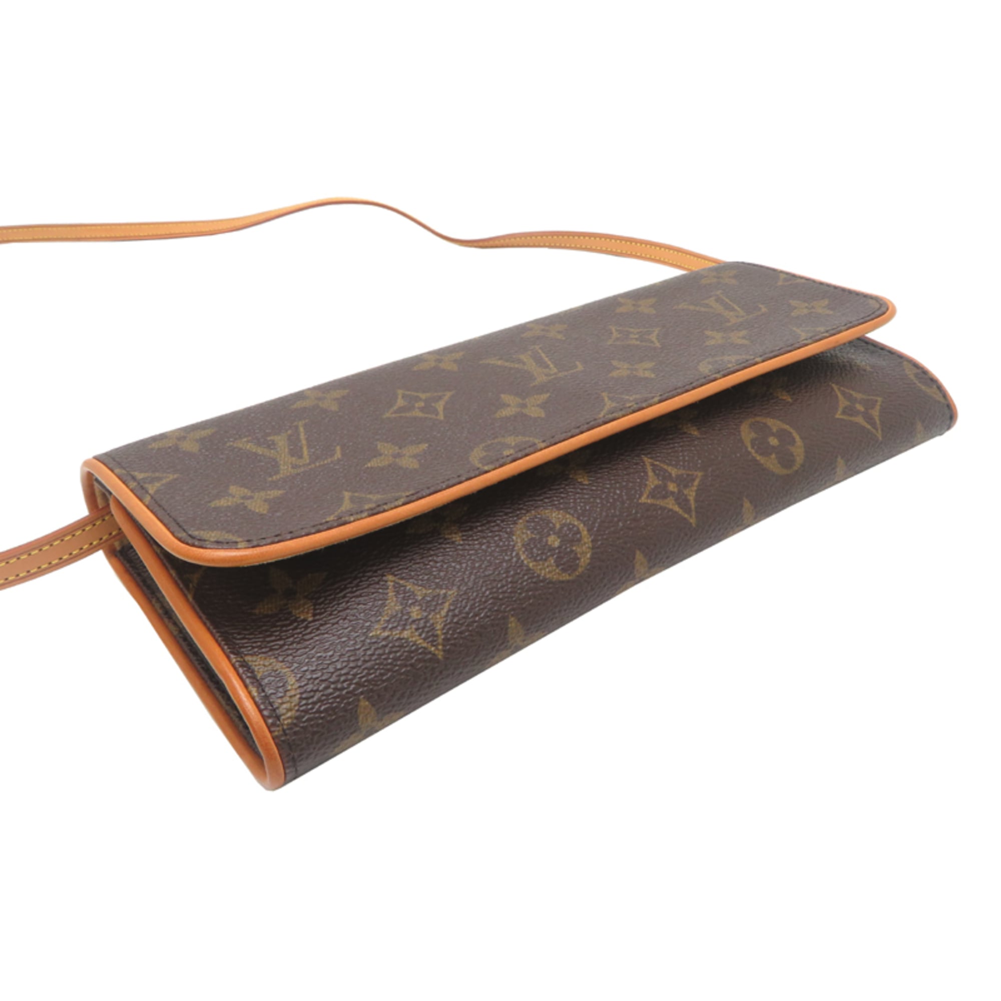 Louis Vuitton Brown Monogram Pochette Shoulder Bag