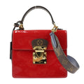 Louis Vuitton Blue Brown Sacrlet Vernis Epi Leather Monogram Handbag Shoulder Bag