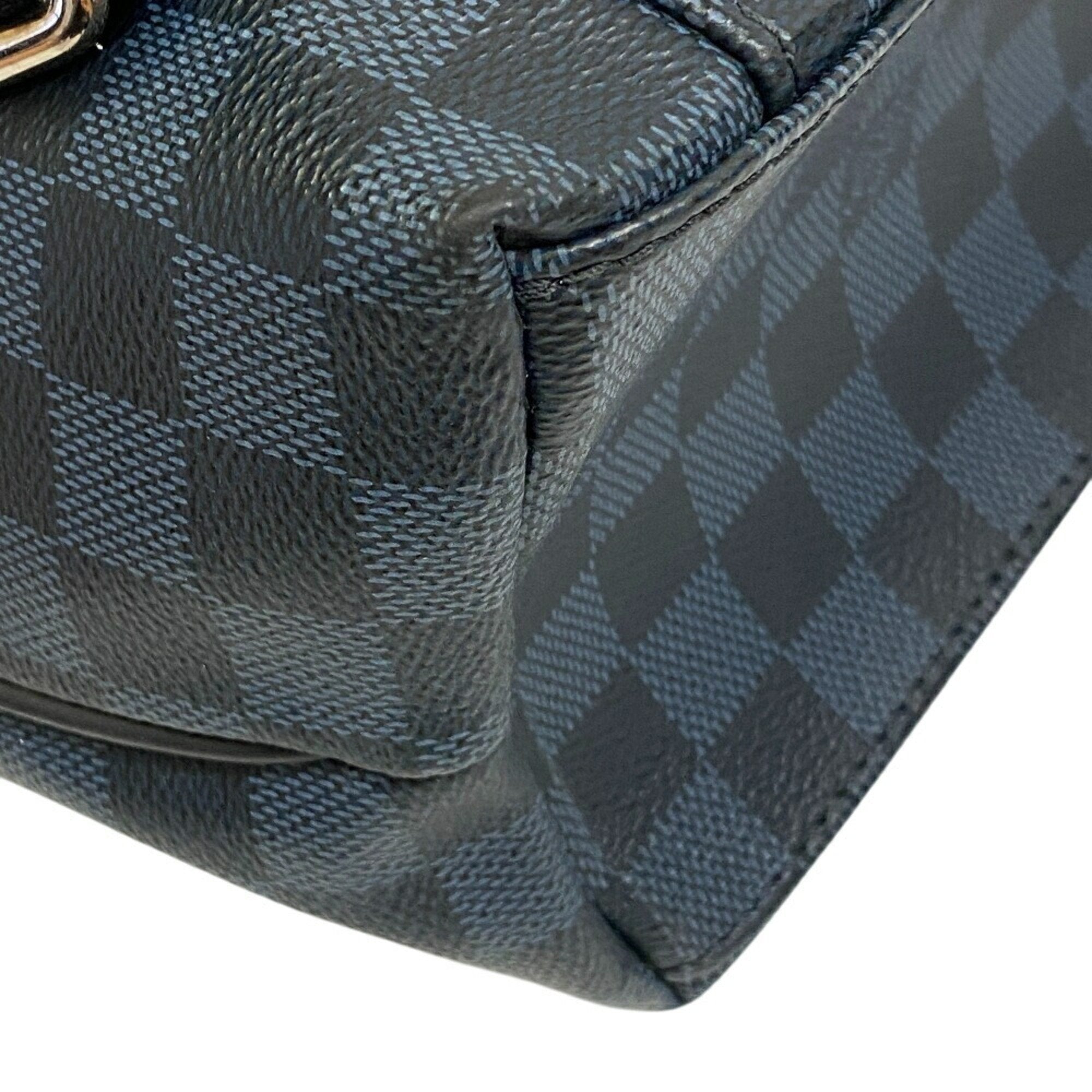 Louis Vuitton Damier Cobalt Gray Leather Backpack