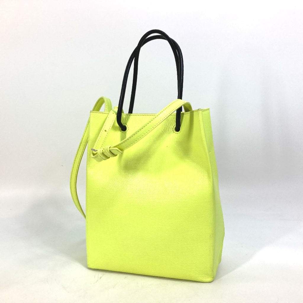 Balenciaga Yellow Leather Tote