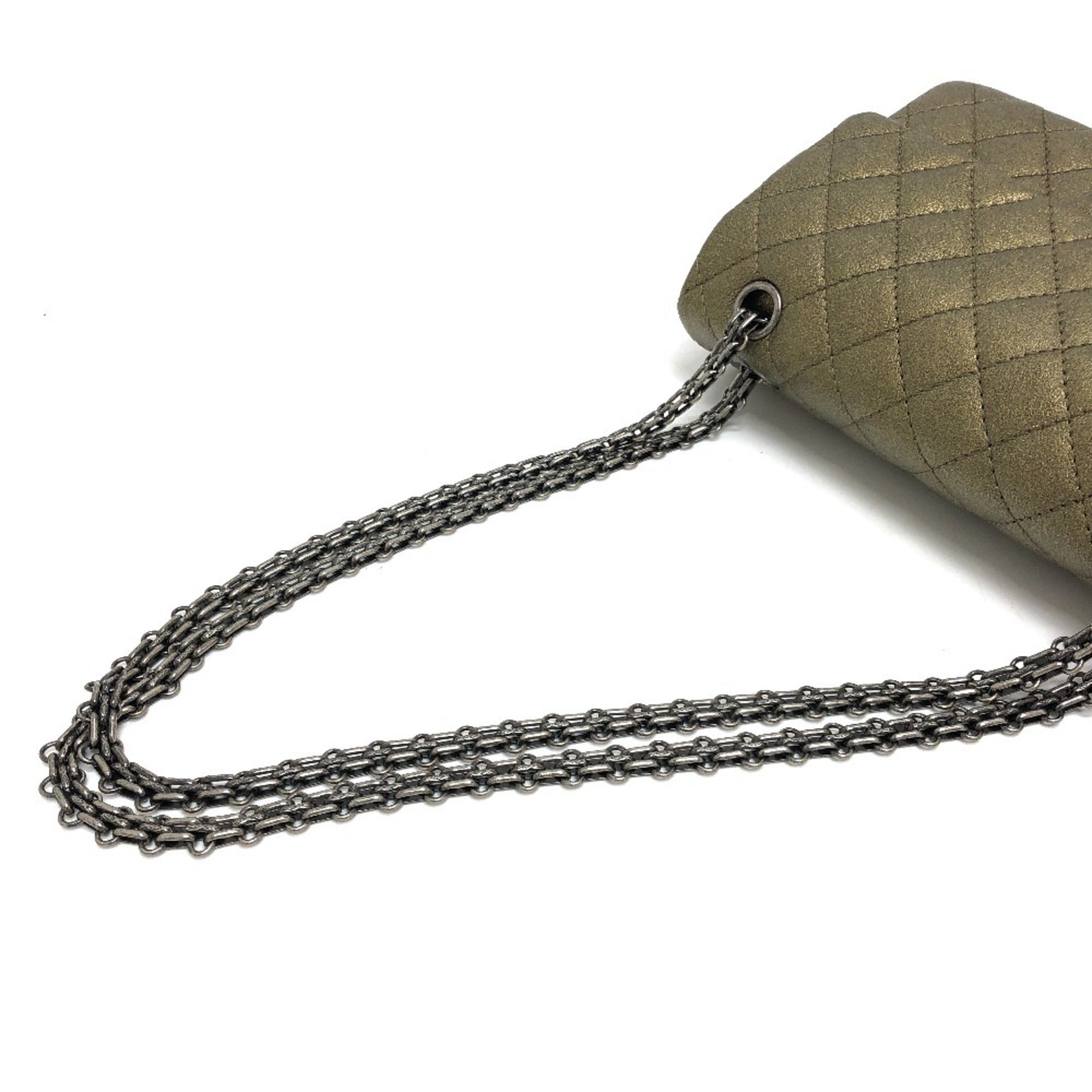 Chanel Bronze Leather Shoulder Bag