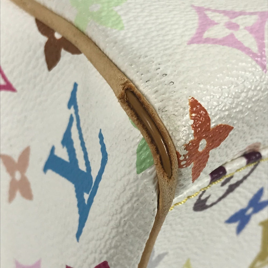 Louis Vuitton Blanc White Monogram Multicolore Shoulder Bag Tote Bag