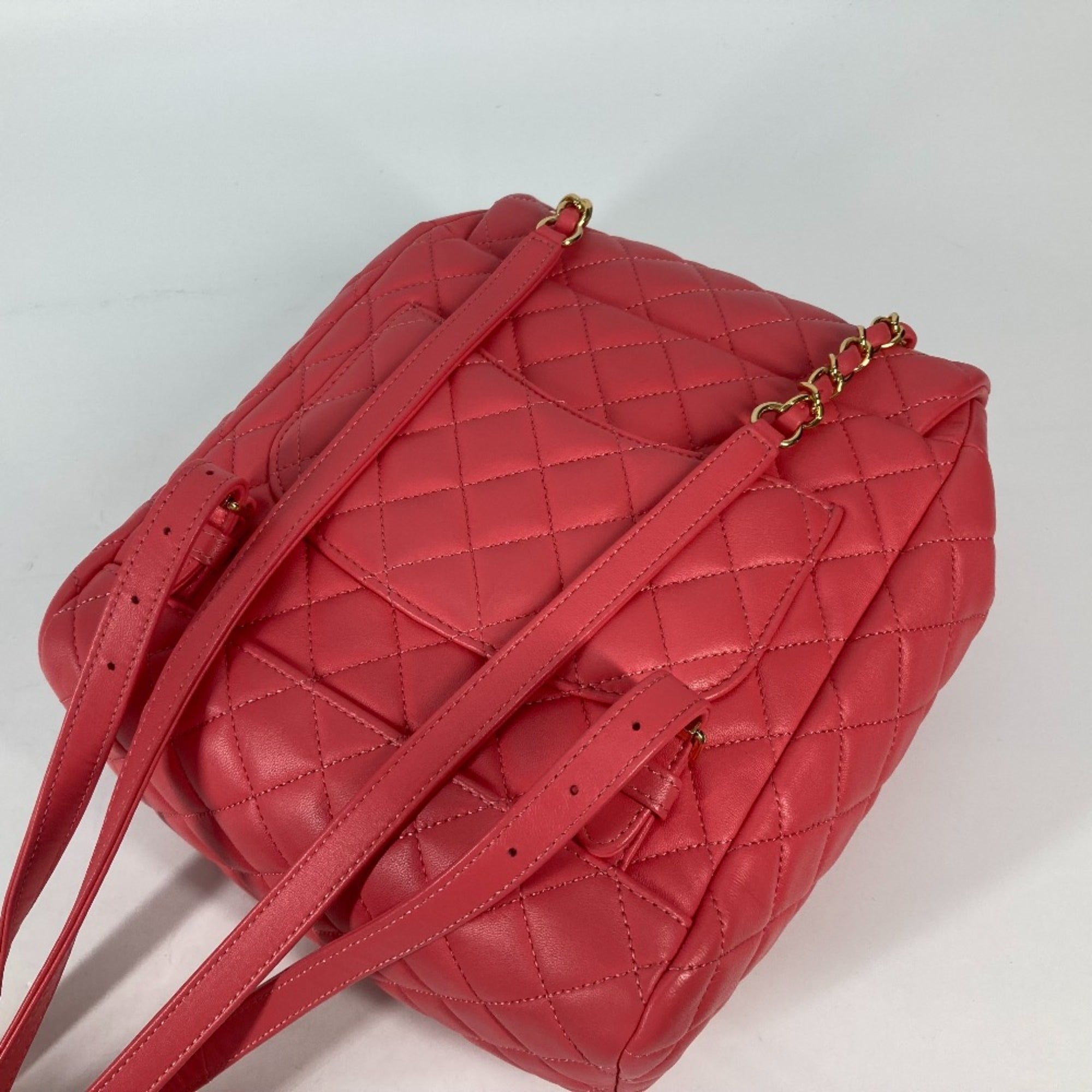 Chanel Pink Leather Backpack