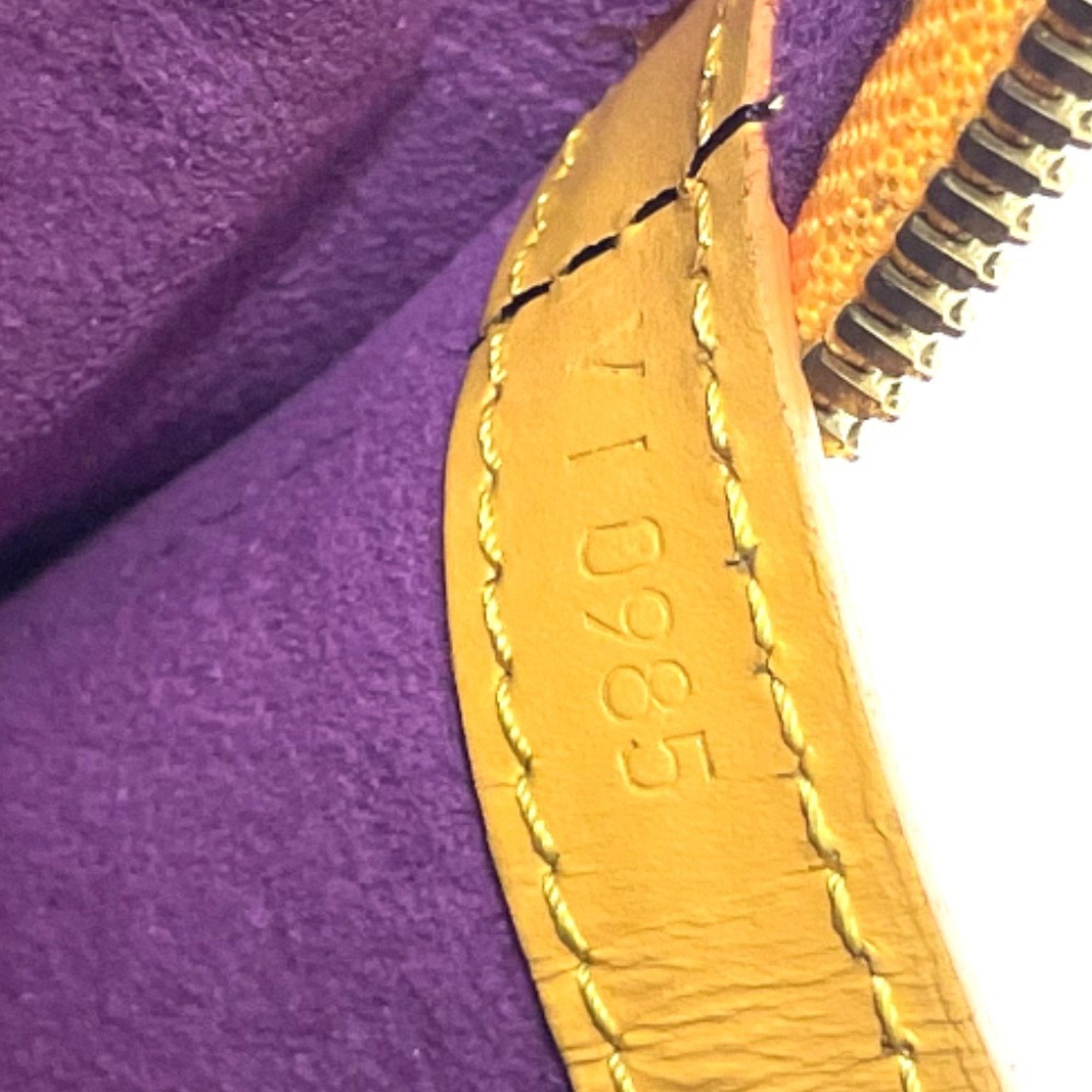 Louis Vuitton Epi Yellow Epi Leather Backpack