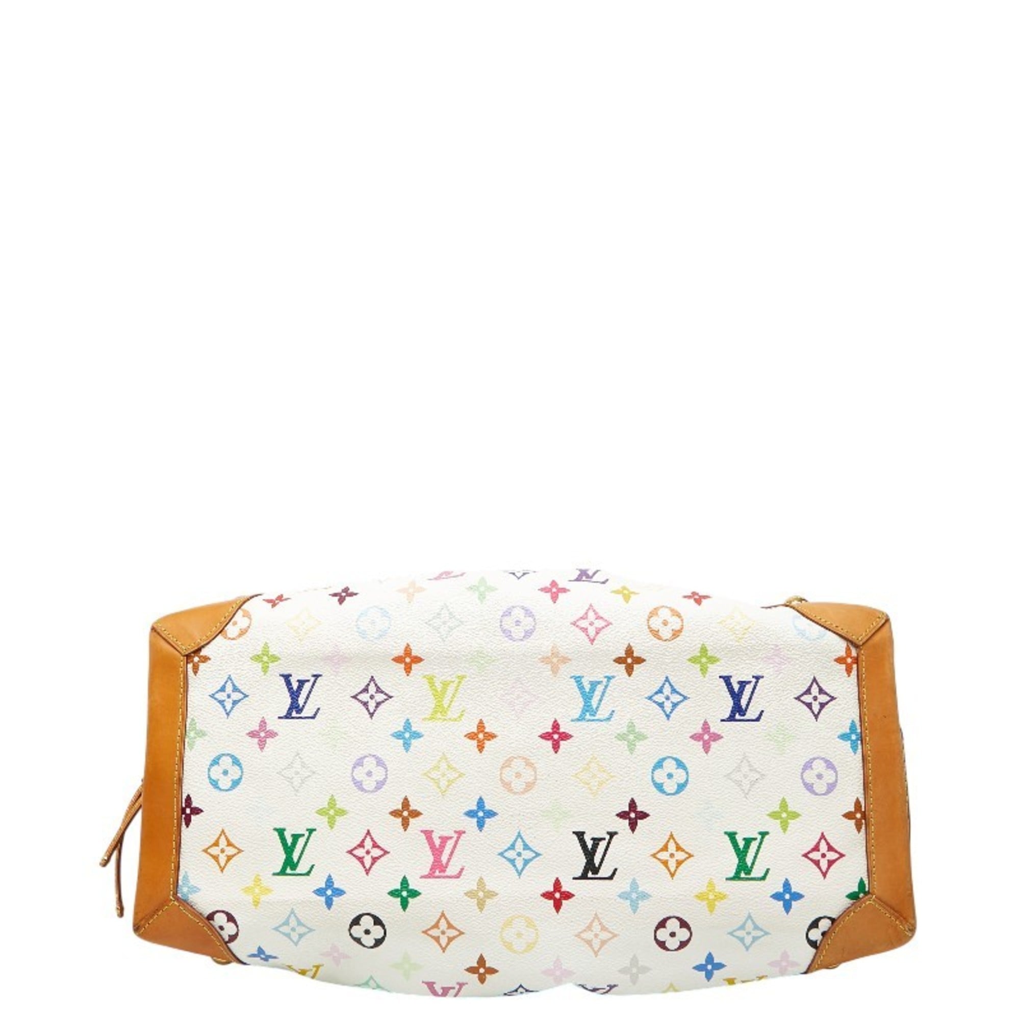 Louis Vuitton Monogram Multicolore Blanc White Pvc Leather Handbag