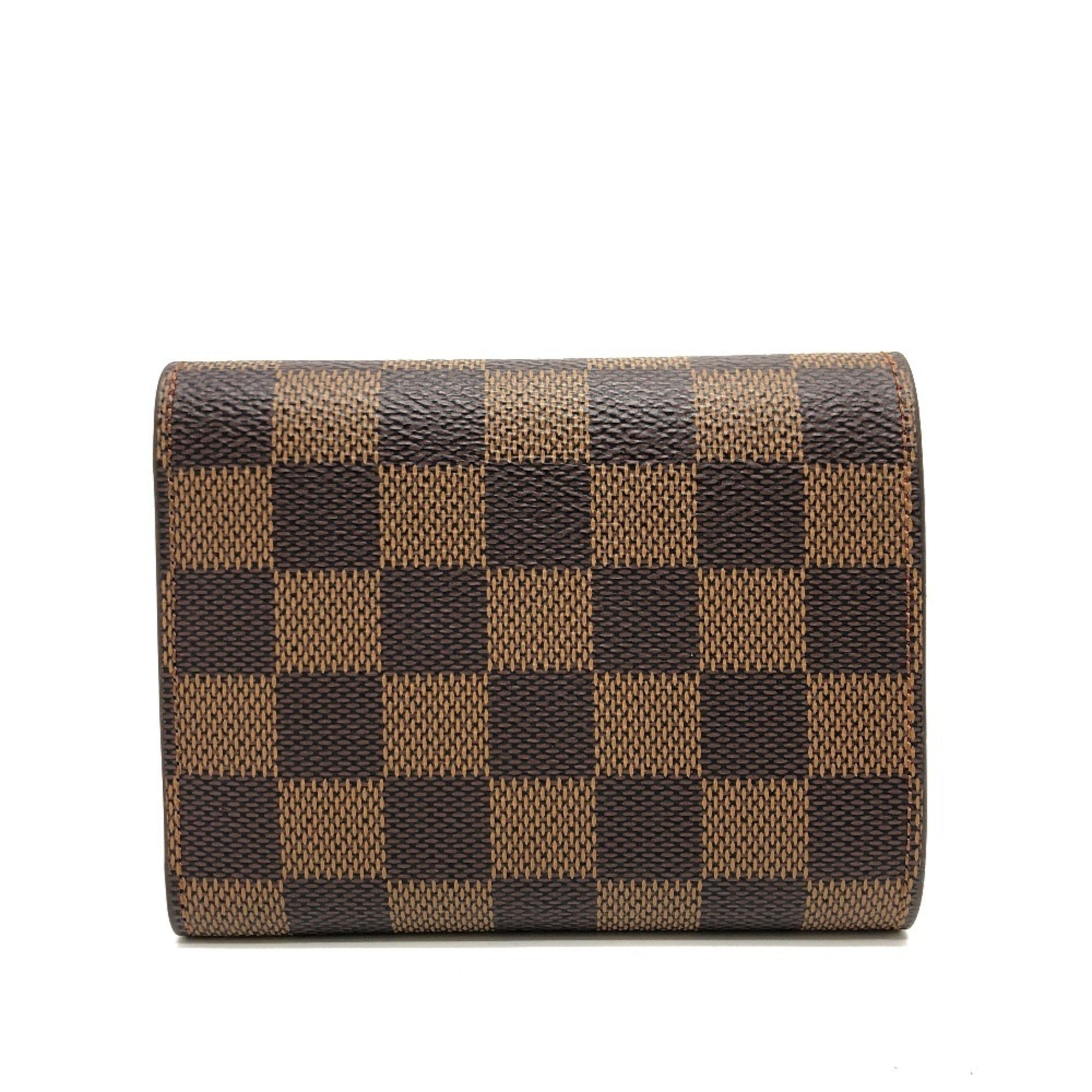 Louis Vuitton Brown Red Color Damier Canvas Coin Purse/Coin Case