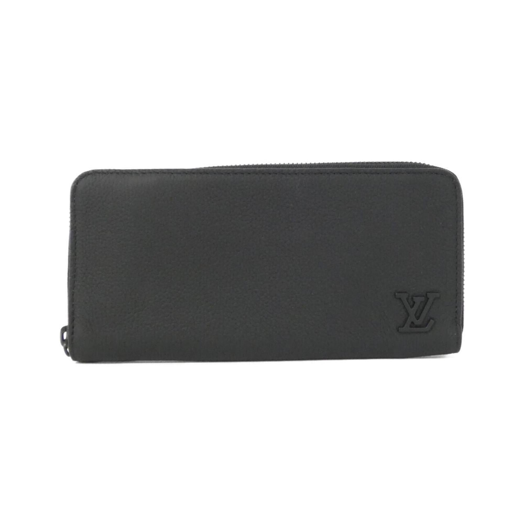 Louis Vuitton Black Leather Long Wallet