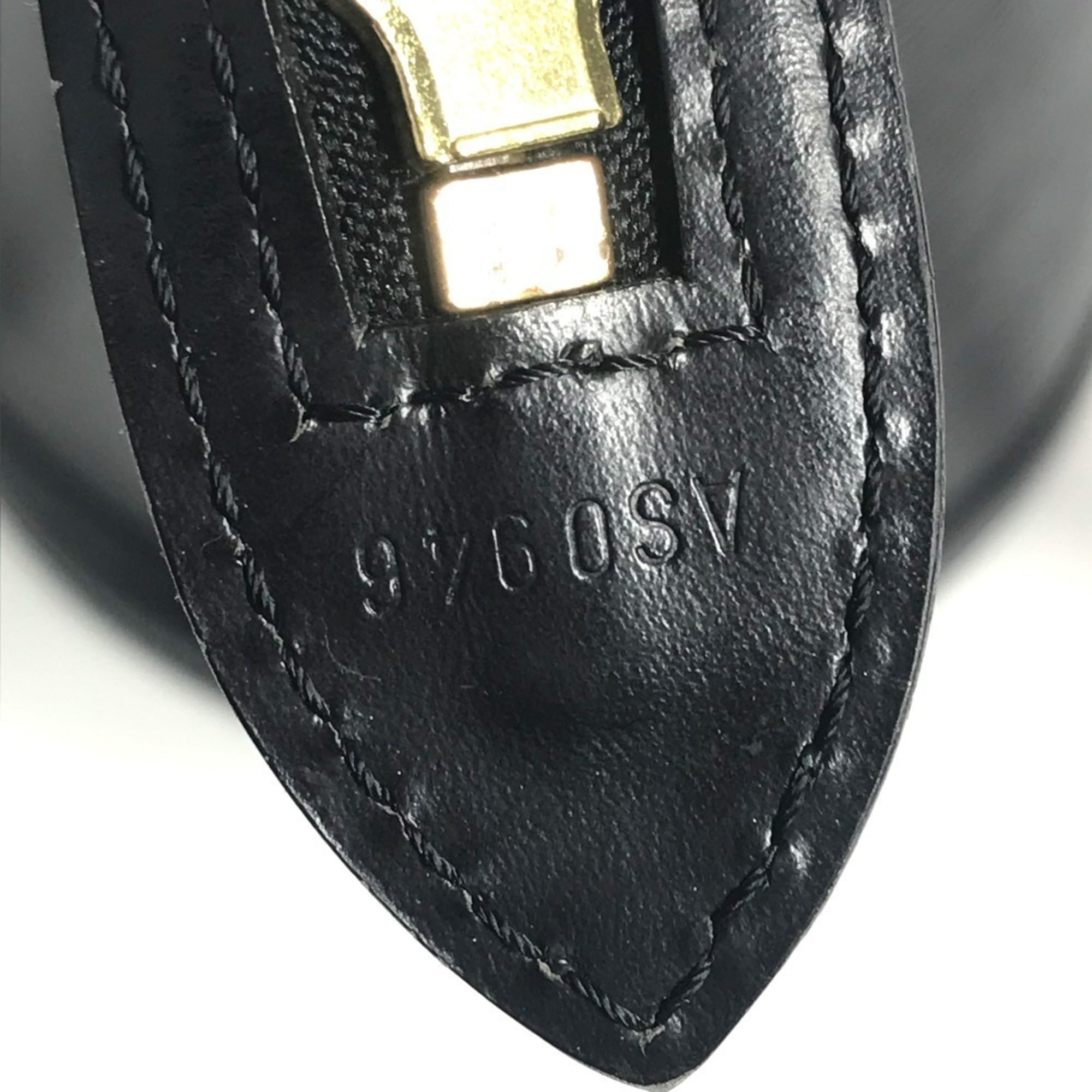 Louis Vuitton Black Noir Epi Leather Shoulder Bag Tote Bag