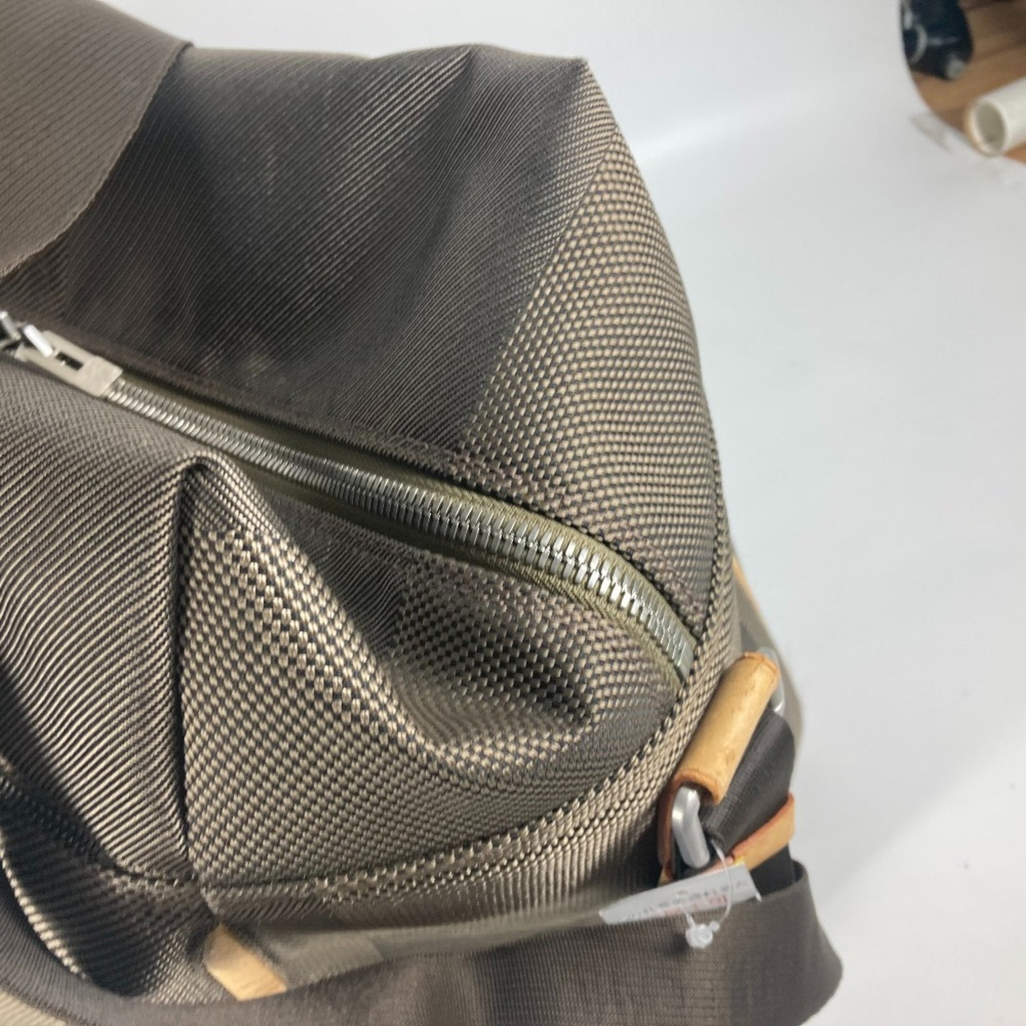 Louis Vuitton Khaki Canvas Boston Bag