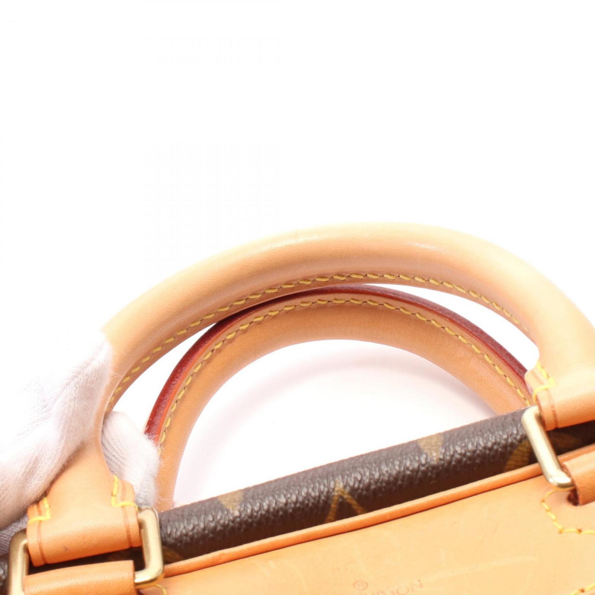 Louis Vuitton Brown Coated Canvas Pvc Monogram Leather Handbag